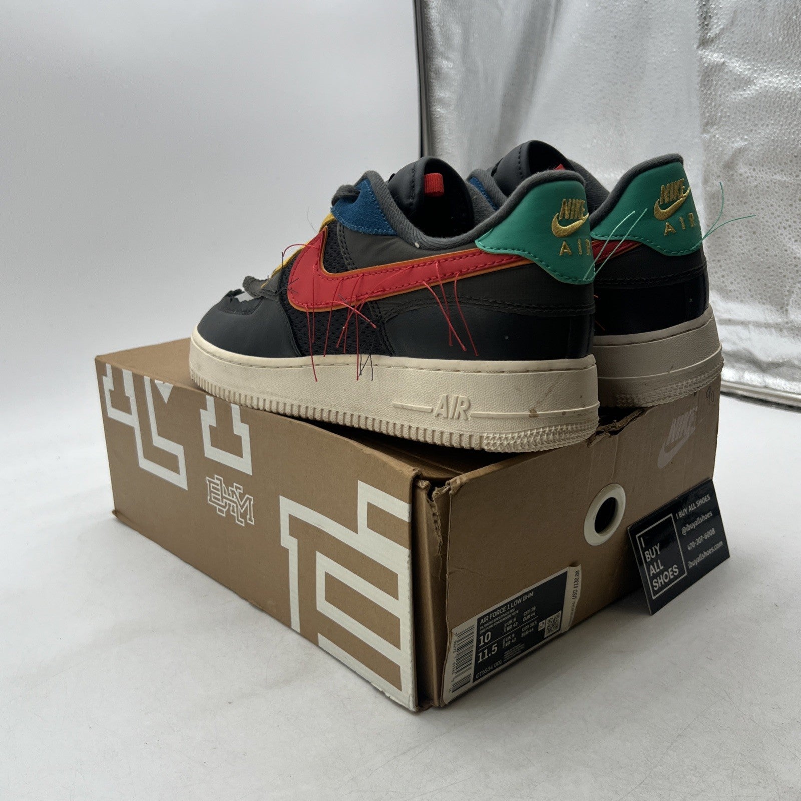Size 10 - Nike Air Force 1 Low Black History Month (CT5534-001)