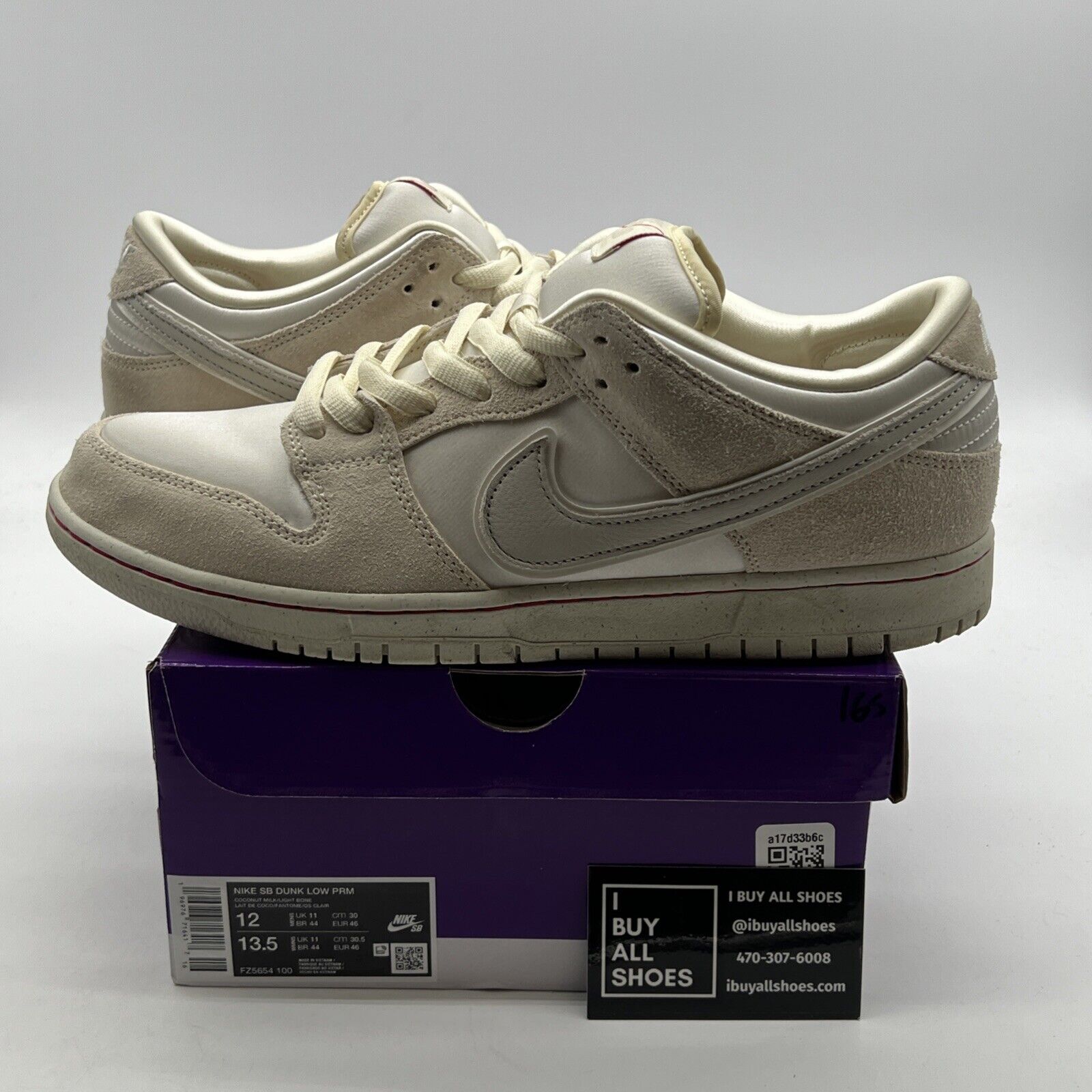 Size 12 - Nike Dunk Premium SB Low City of Love Collection - Light Bone