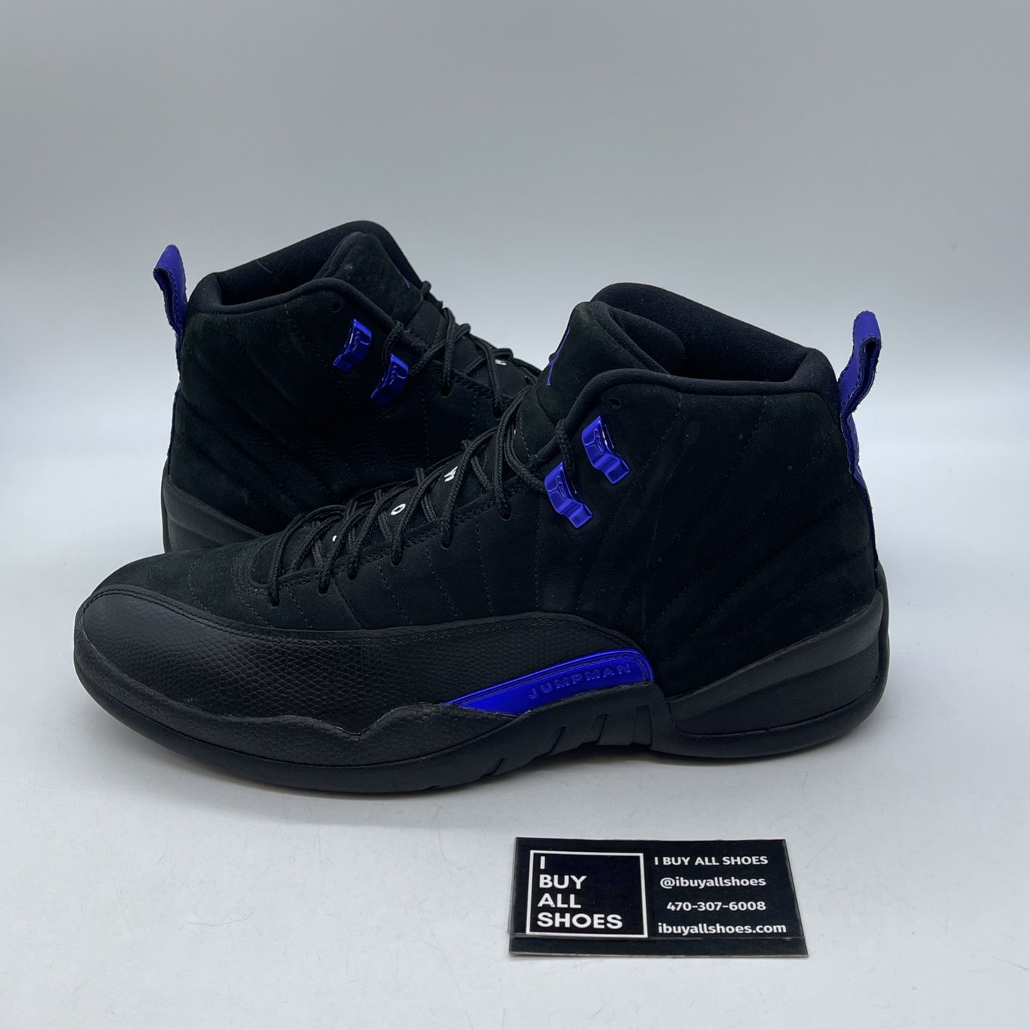 Size 10.5 - Air Jordan 12 Retro Dark Concord Black Suede (CT8013-005)