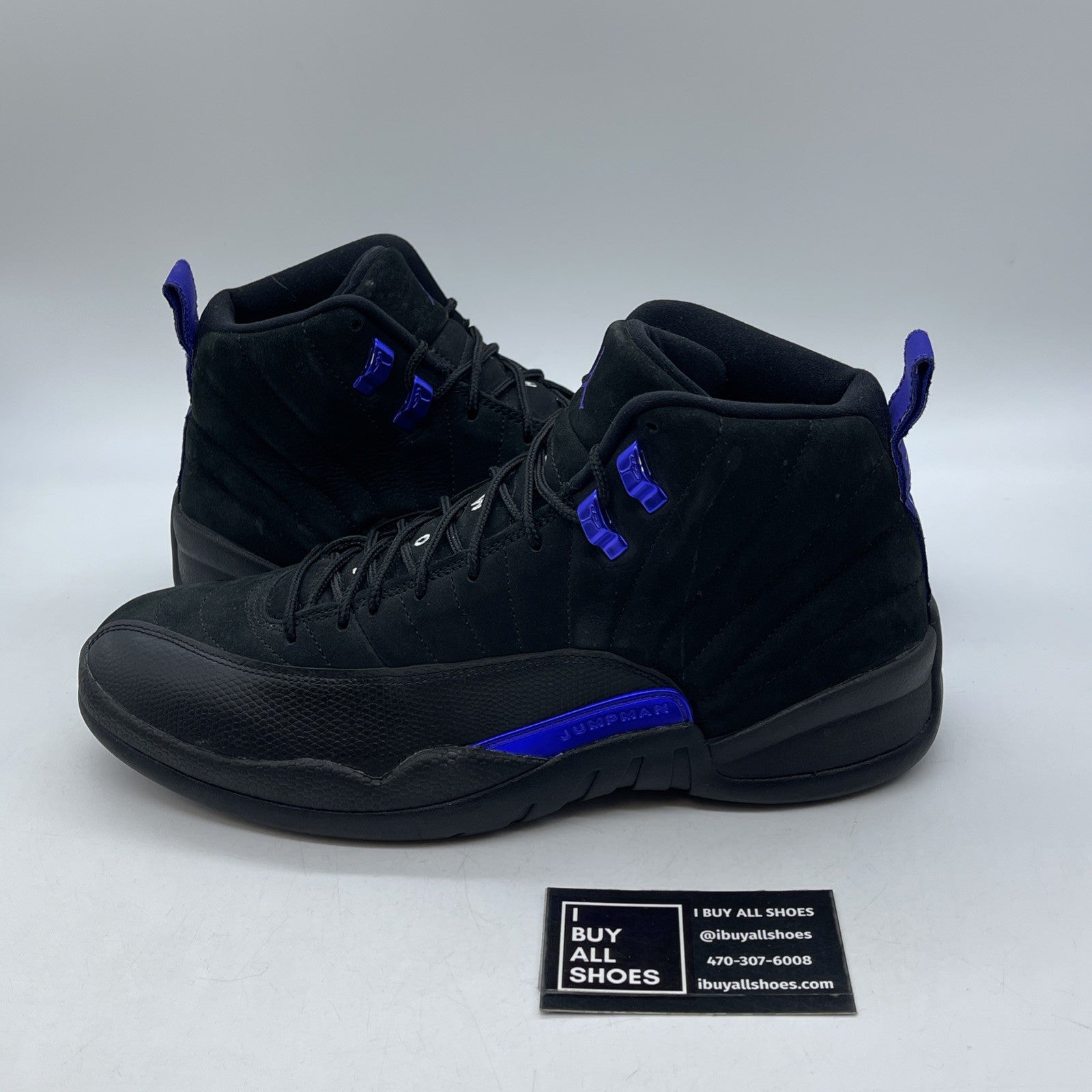 Size 10.5 - Air Jordan 12 Retro Dark Concord Black Suede (CT8013-005)