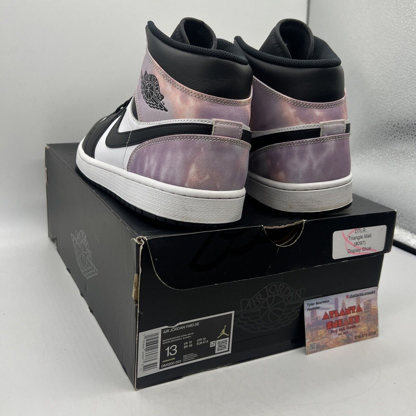 Size 13 - Air Jordan 1 SE Zen Master White Black Purple Leather (DM1200-001)