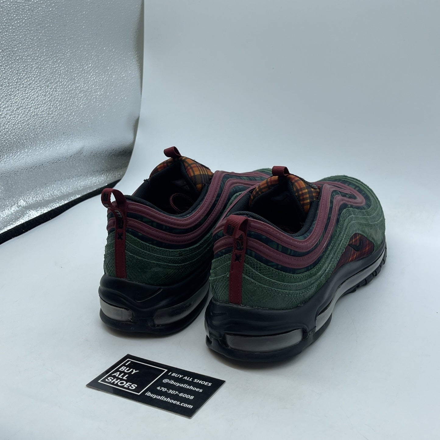 Size 11.5 - Nike Air Max 97 NRG Jacket Pack Green Black Suede (AT6145-600)
