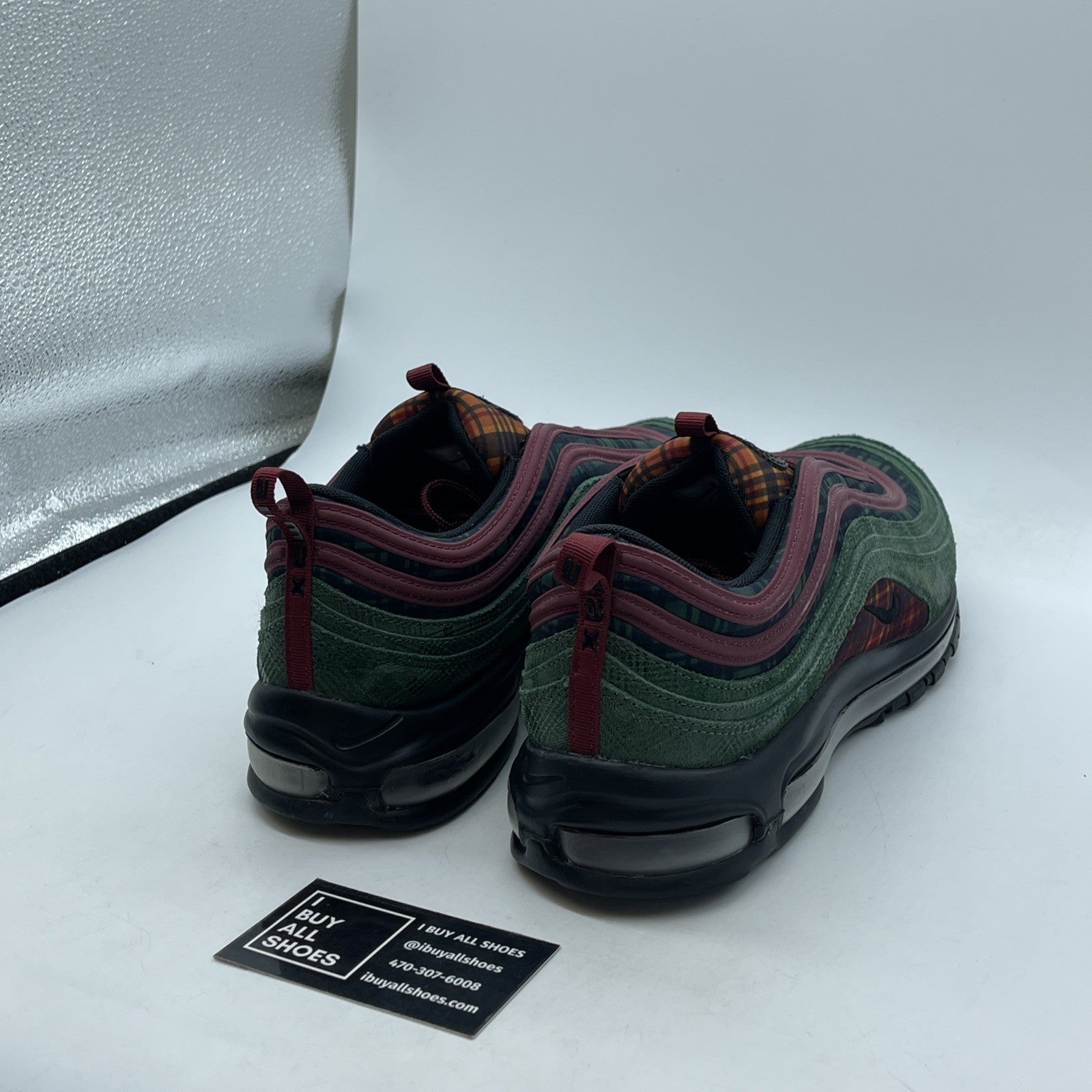 Size 11.5 - Nike Air Max 97 NRG Jacket Pack Green Black Suede (AT6145-600)