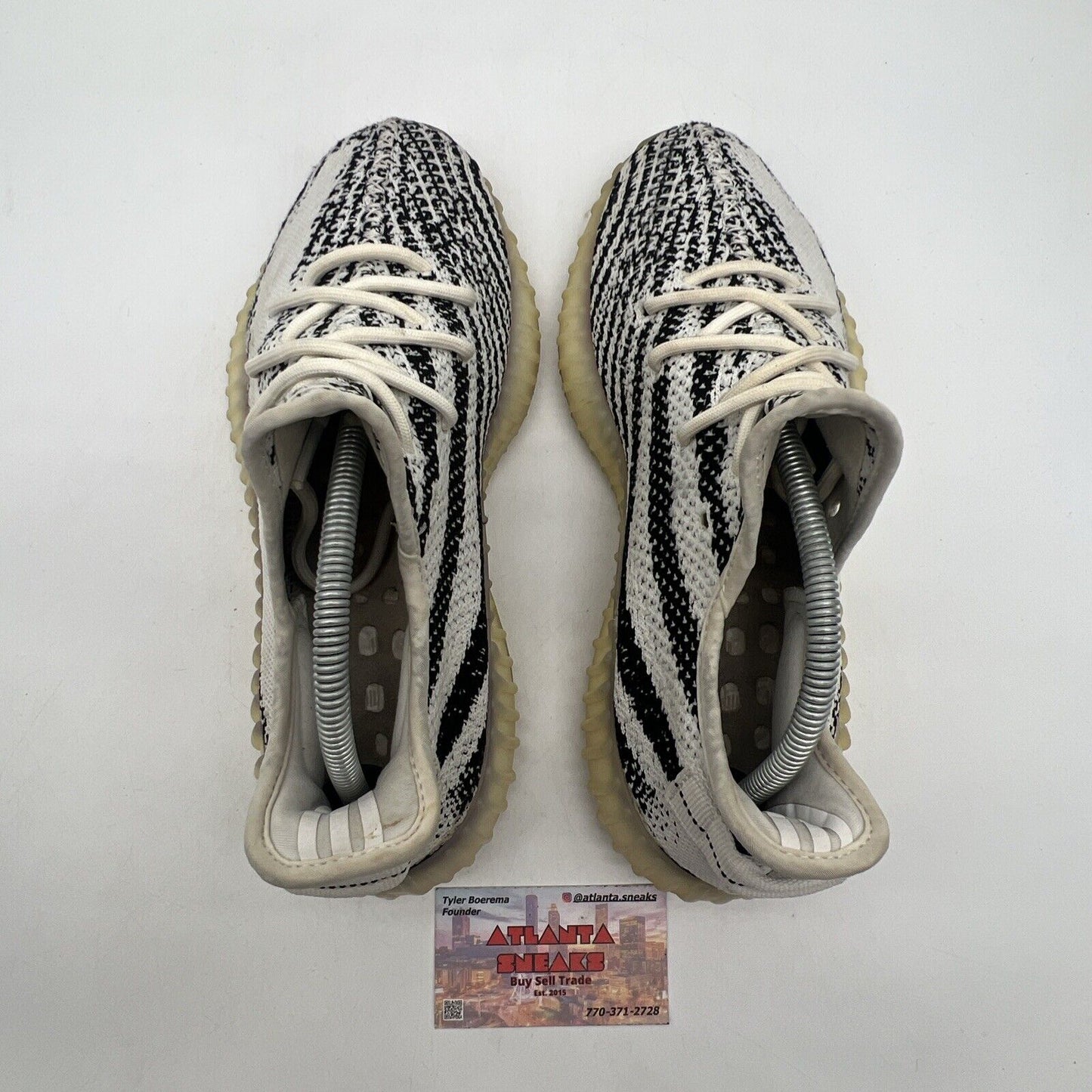 Size 8 - adidas Yeezy Boost 350 V2 Low Zebra White Black Red (CP9654)