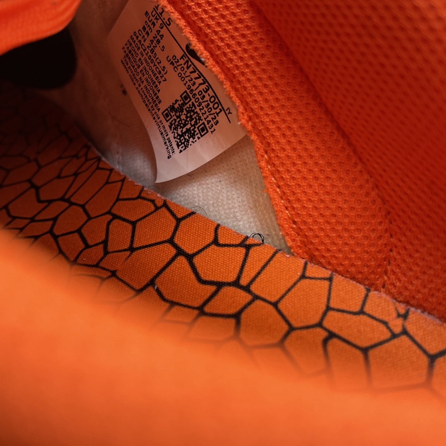 Size 11.5W - Nike Dunk Low Cracked Orange White Suede Leather (FN7773-001)