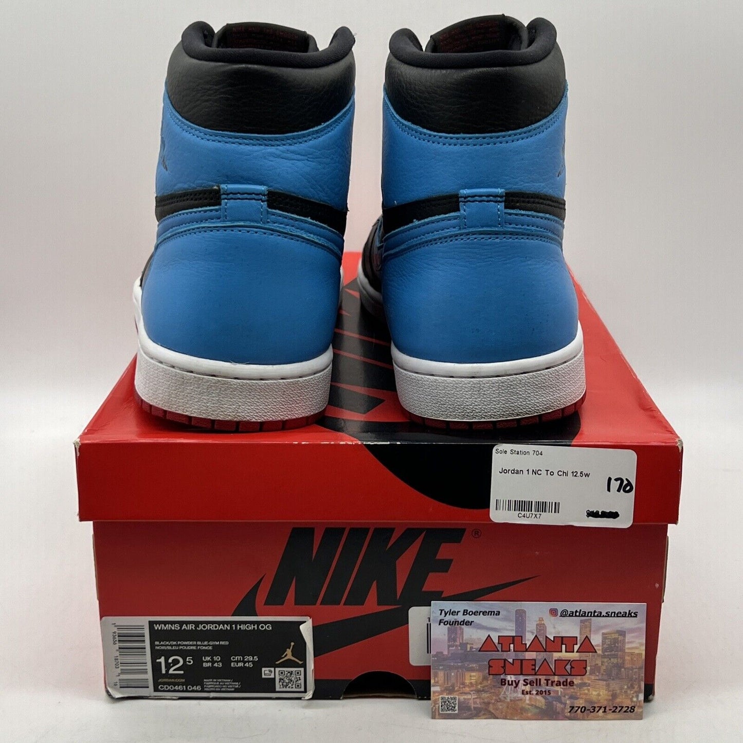 Size 12.5 - Jordan 1 High OG UNC To Chicago 2020 Red Black Leather (CD0461-046)