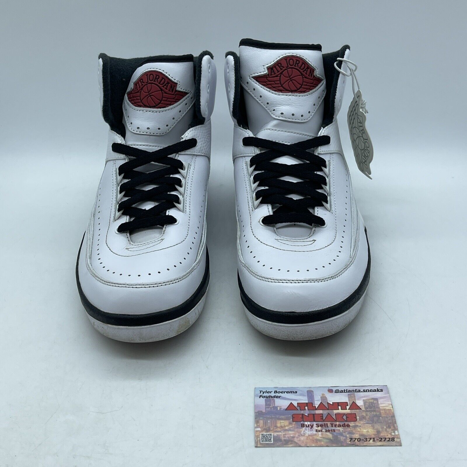 Size 9 - Jordan 2 Retro Mid Chicago White Black Red Leather (DX2454-106)