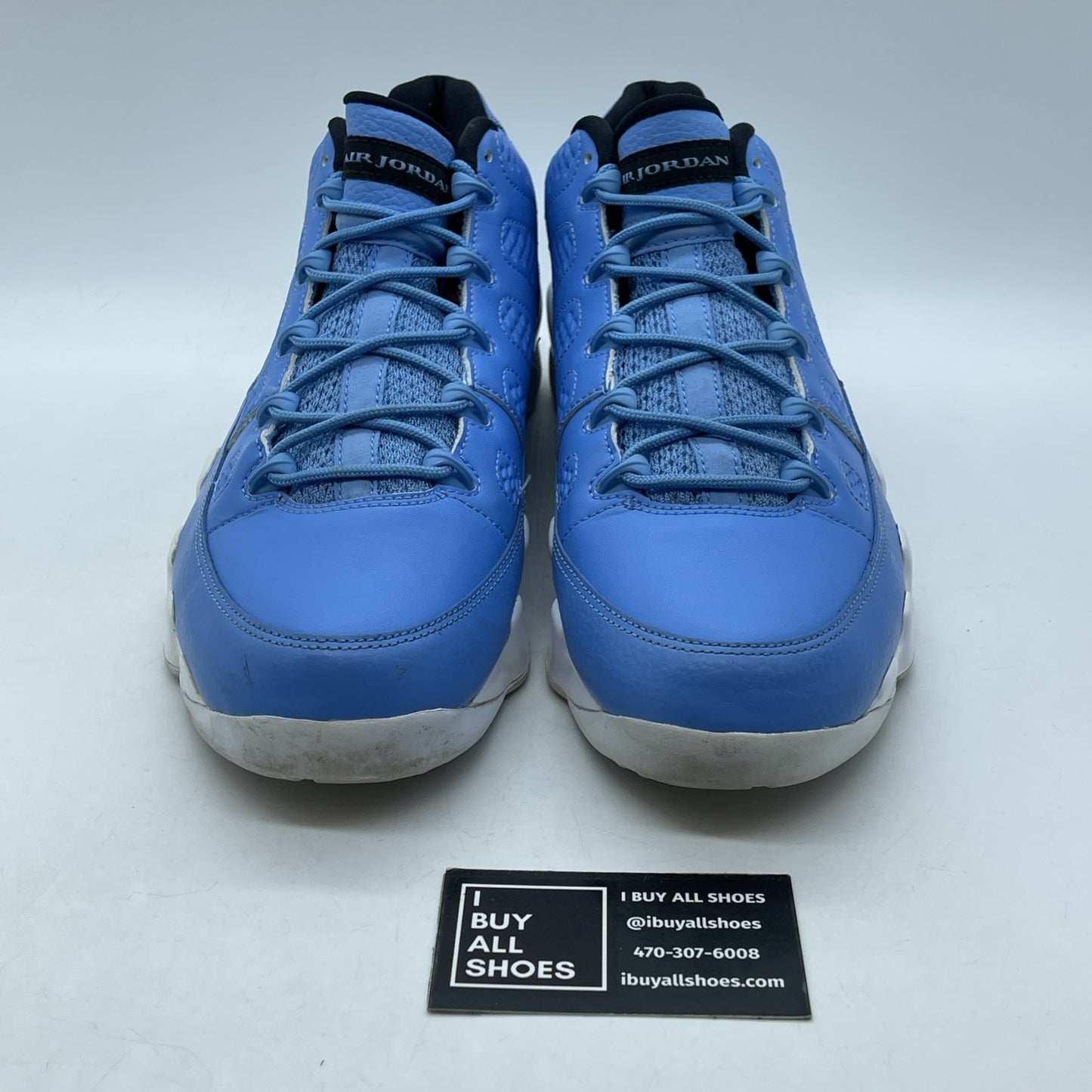 Size 11.5 - Air Jordan 9 Retro Low Pantone Blue Black Leather (832822-401)