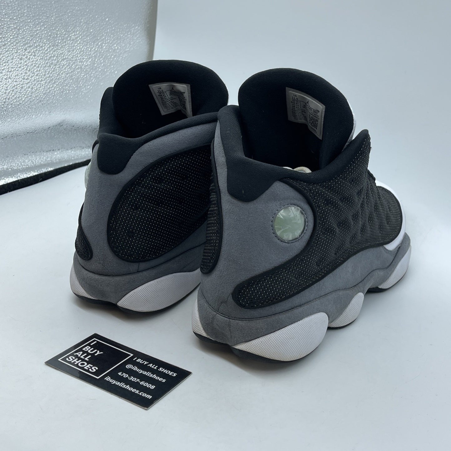 Size 11 - Air Jordan 13 Retro Black Flint Grey White Leather (DJ5982-060)