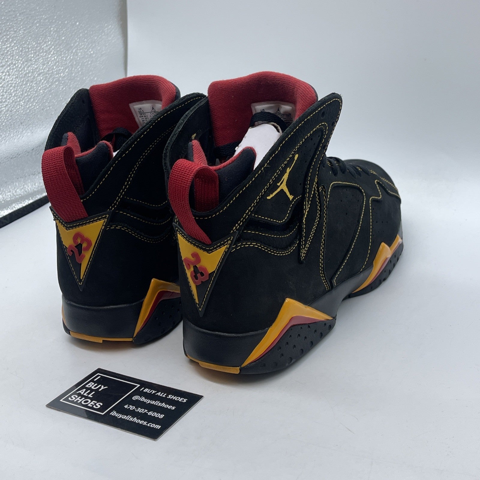 Size 10.5 - Air Jordan 7 Retro Citrus Black Red Yellow Suede (CU9307-081)