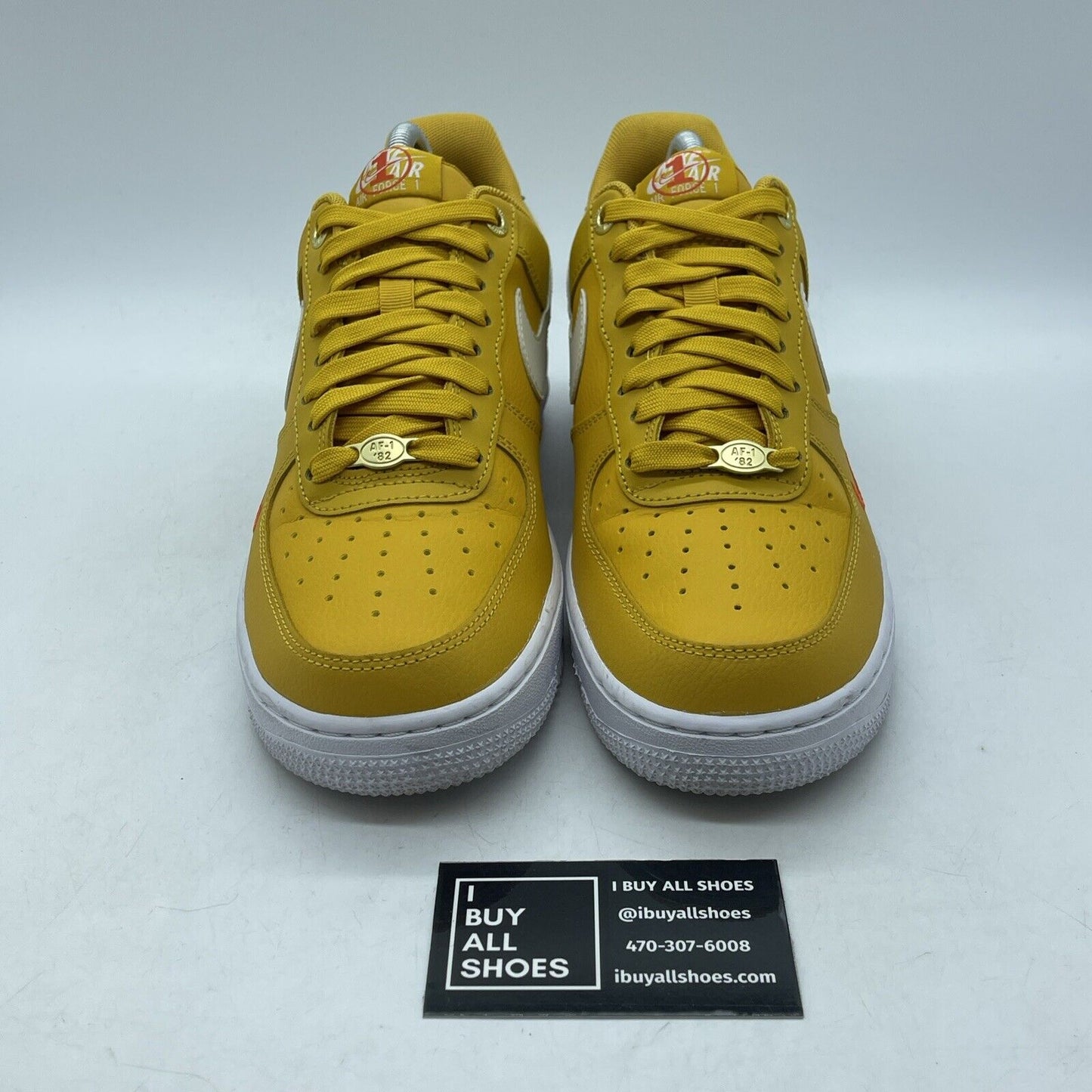 Size 9W - Nike Air Force 1 07 SE 40th Anniversary Yellow Ochre Red (DQ7582-700)