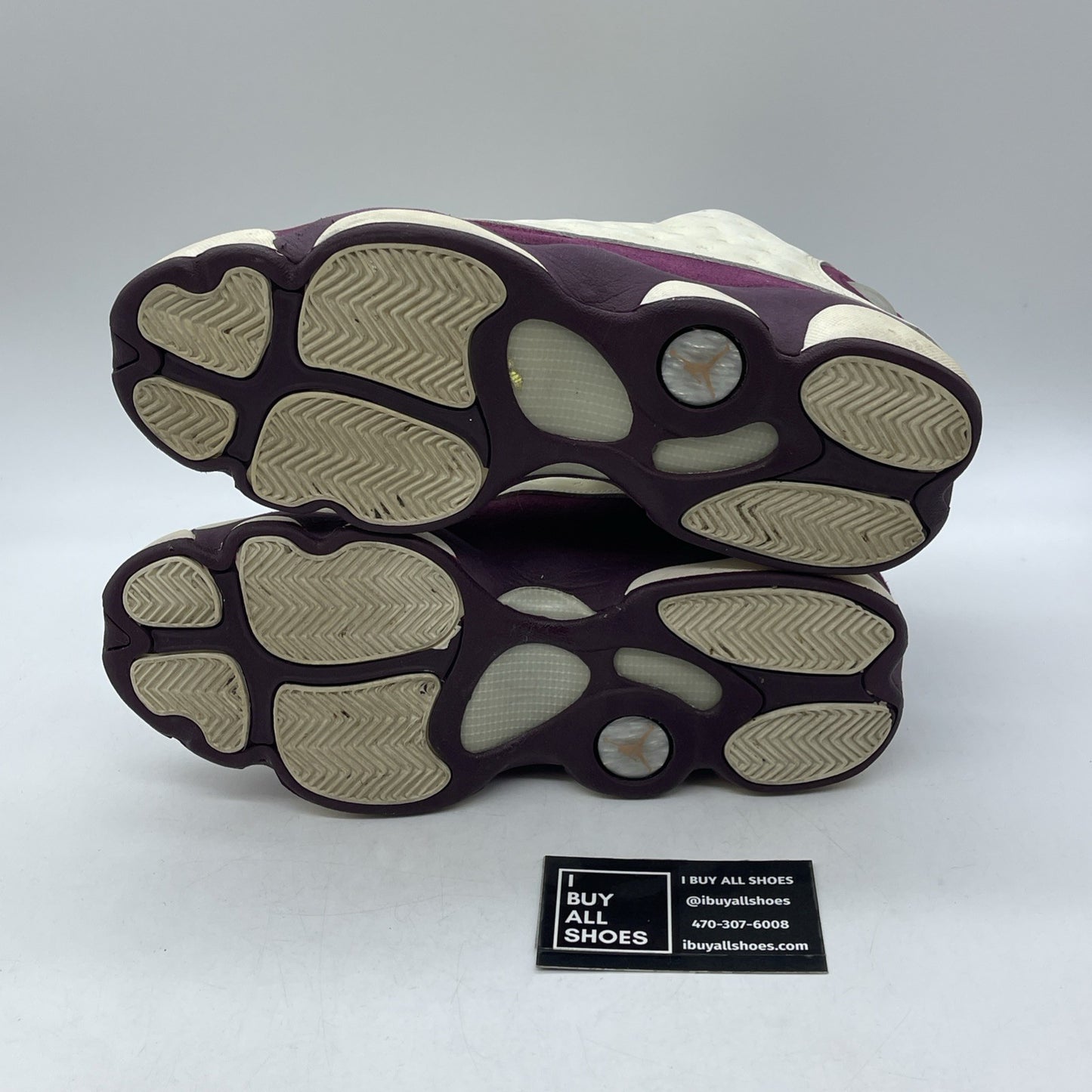 Size 8.5Y (GS) - Jordan 13 Retro Mid Bordeaux Purple Tan Suede (439358-112)