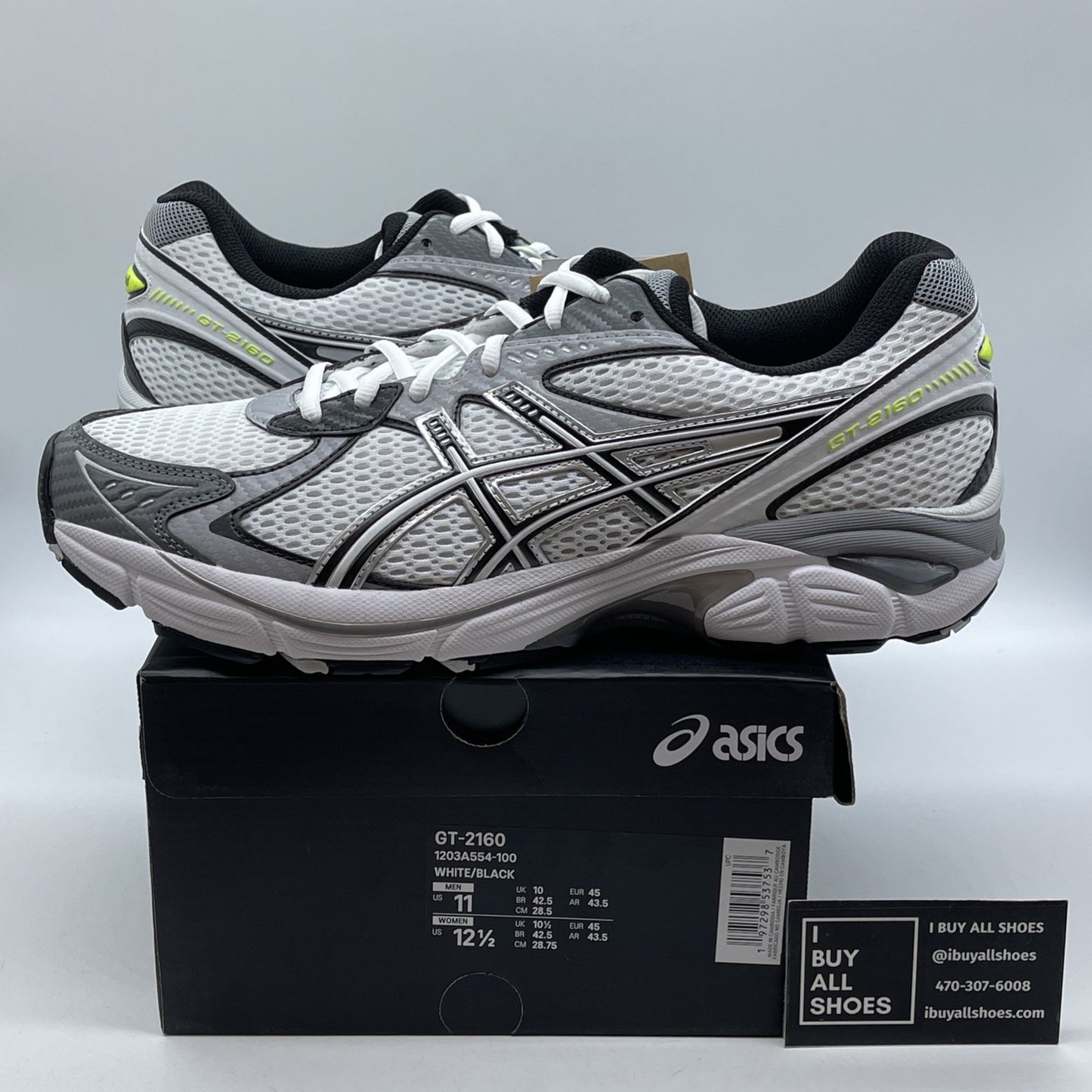 Size 11 - Asics GT-2160 "JJJJOUND WHITE" 2024 1203A554 100 (9086-37)