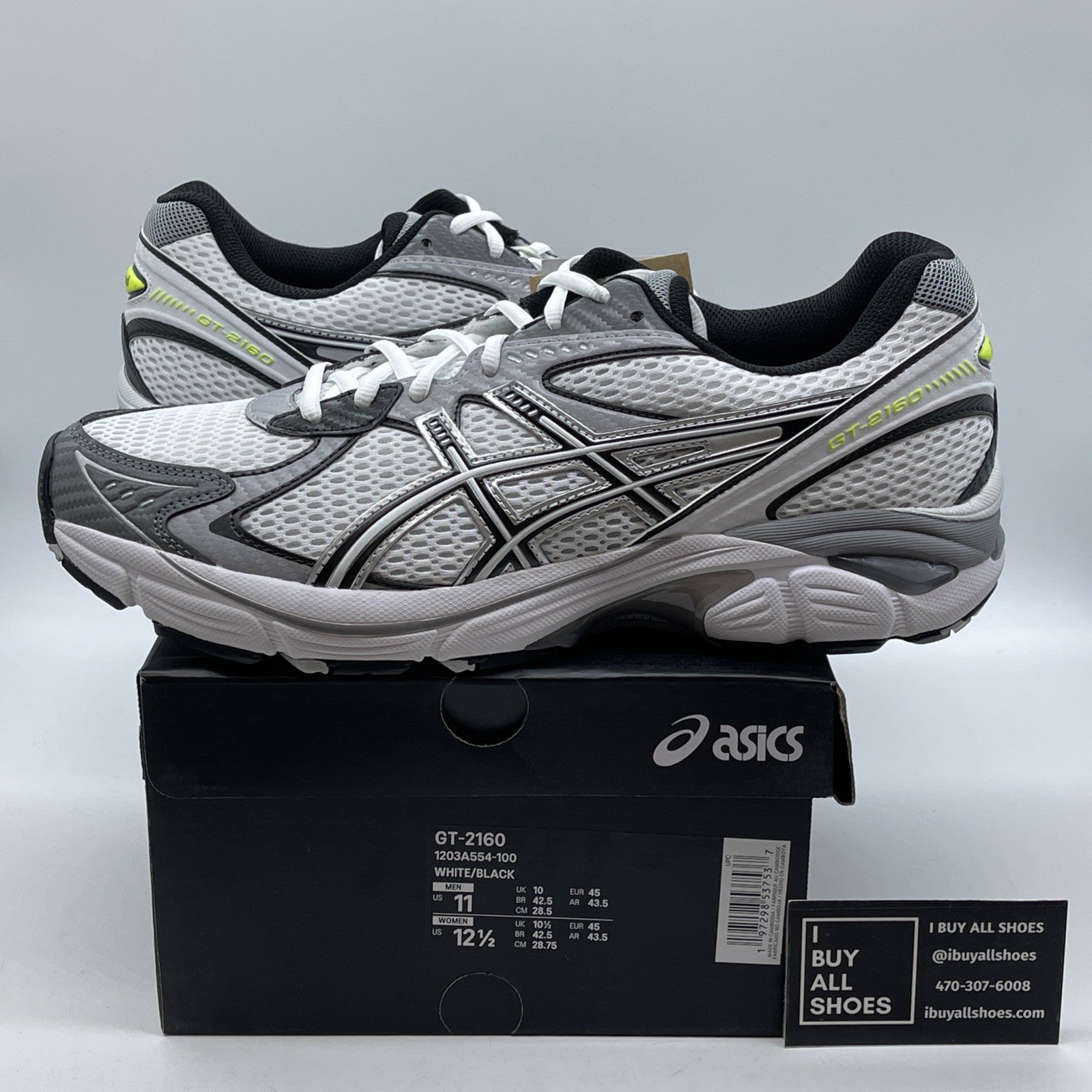 Size 11 - Asics GT-2160 "JJJJOUND WHITE" 2024 1203A554 100 (9086-37)