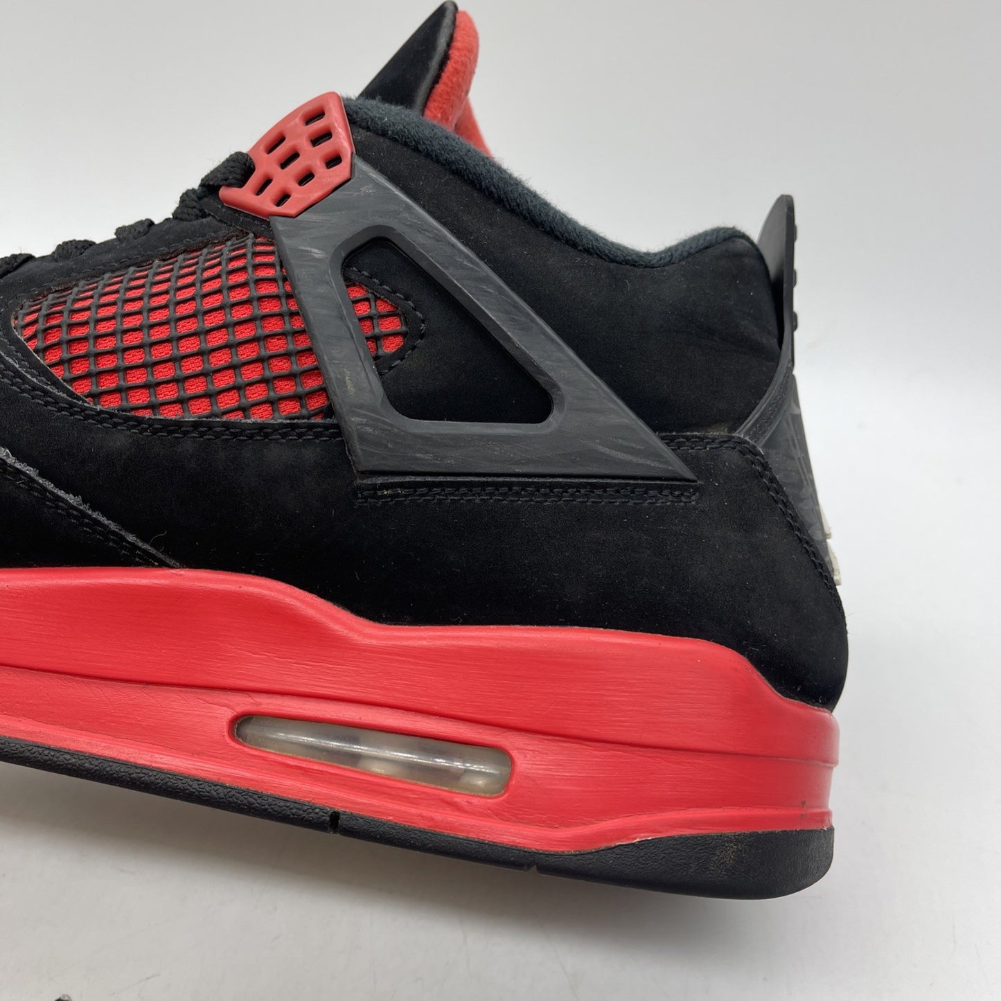 Size 13 - Jordan 4 Retro Mid Red Thunder Red Black White Suede (CT8527-016)