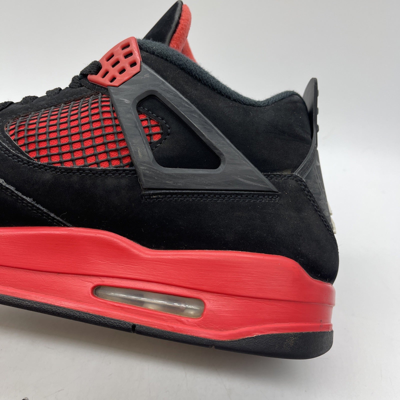 Size 13 - Jordan 4 Retro Mid Red Thunder Red Black White Suede (CT8527-016)