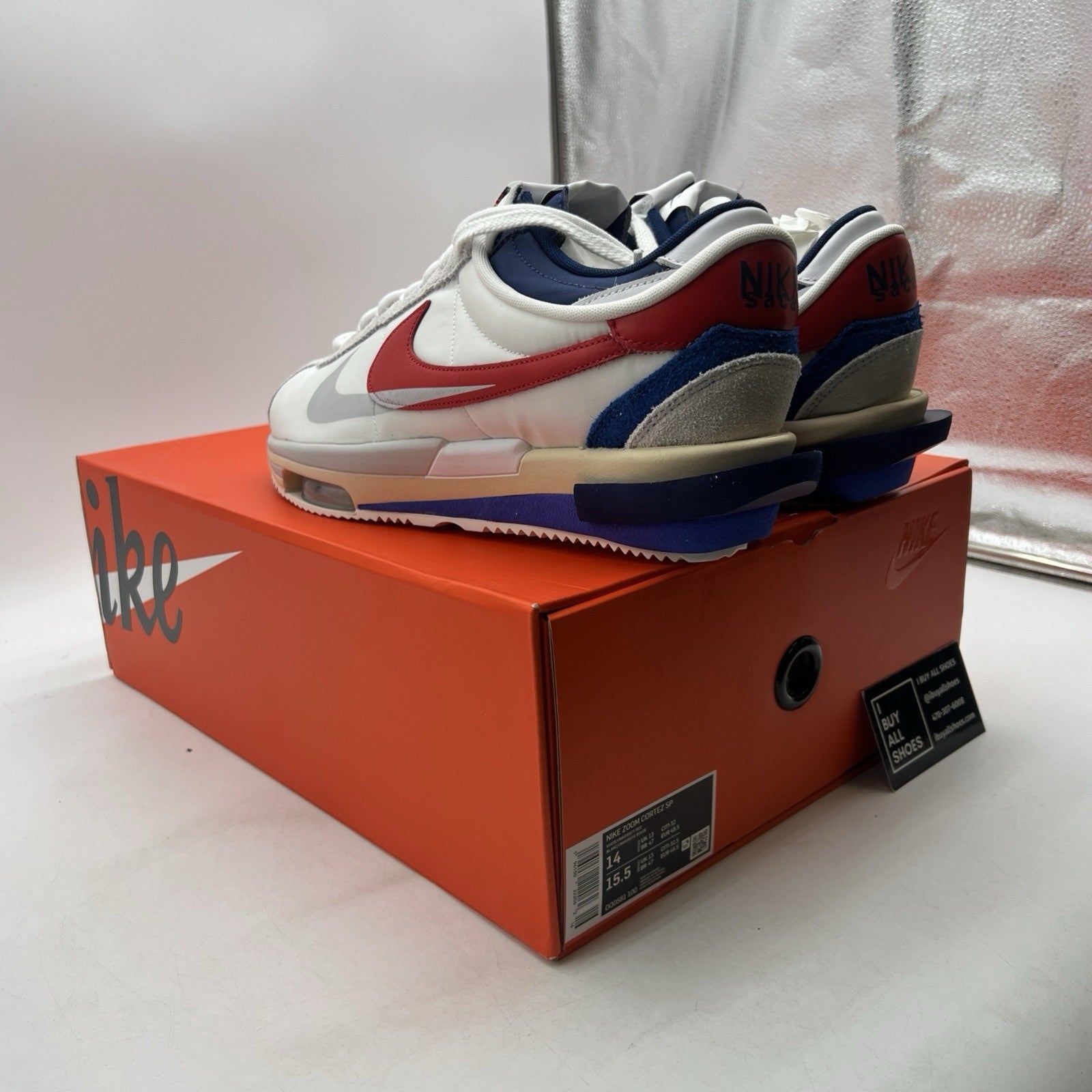 Size 14 - Nike sacai x Zoom Cortez SP OG (DQ0581-100)