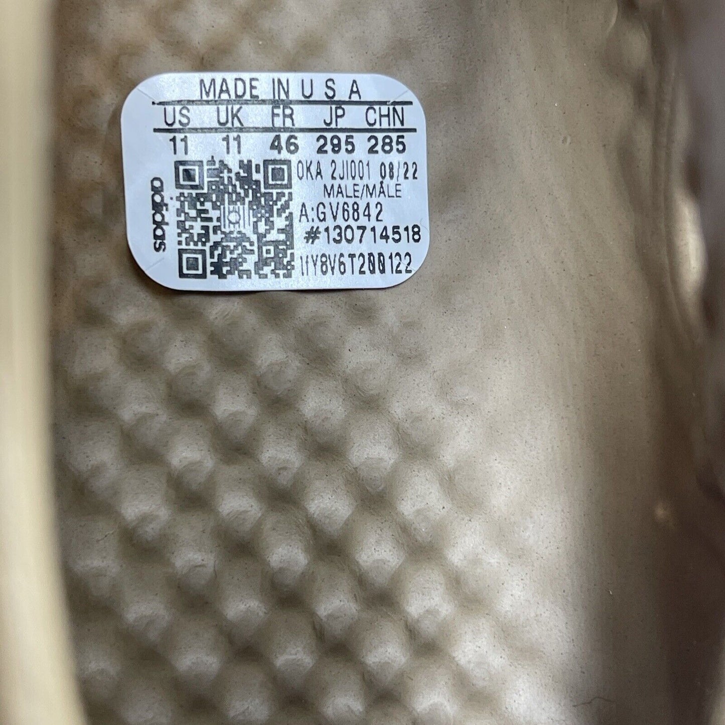 Size 11 - adidas Yeezy Foam RNNR Ochre Brown Leather (GV6842)