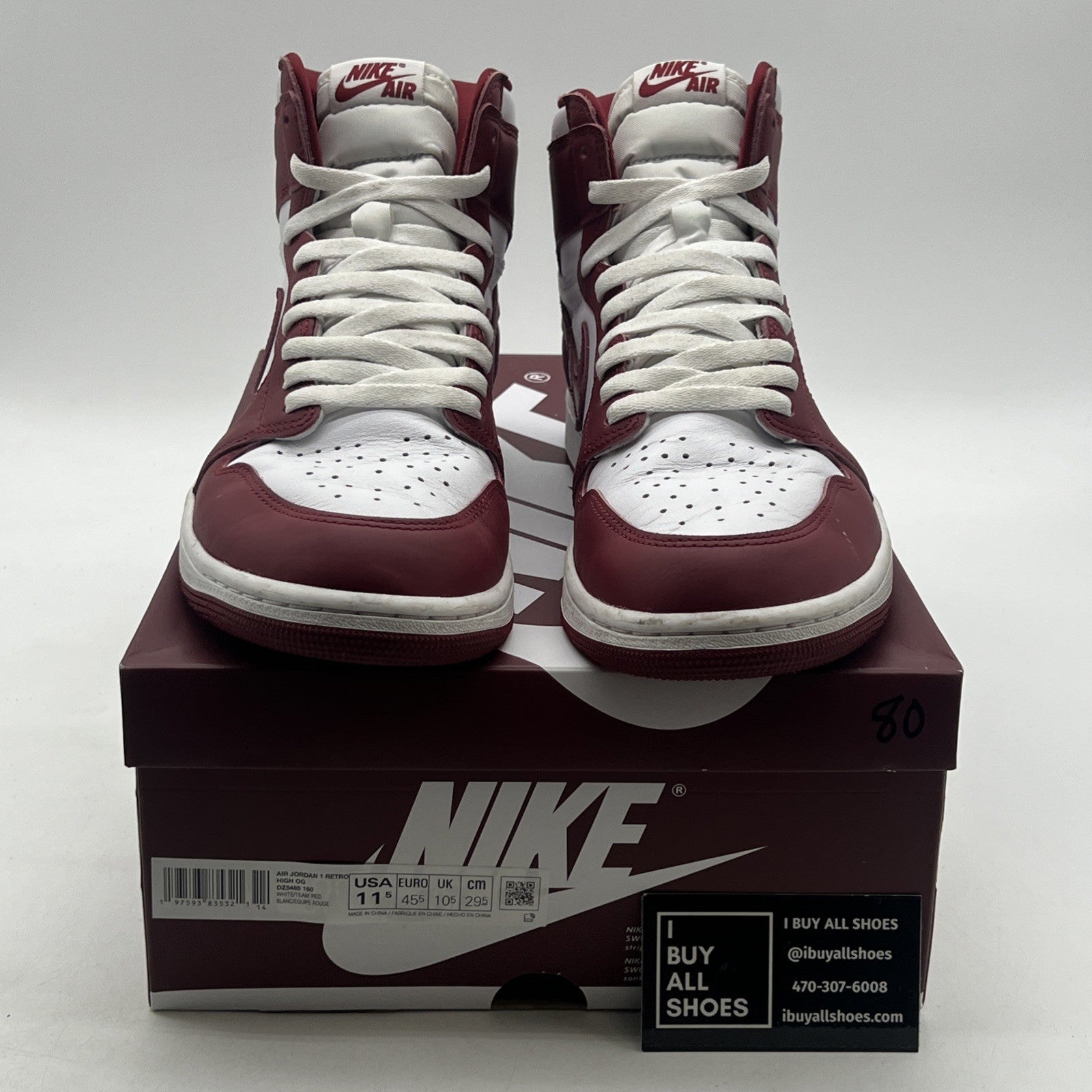 Size 11.5 - Air Jordan 1 Retro OG High Artisanal Red (DZ5485-160)