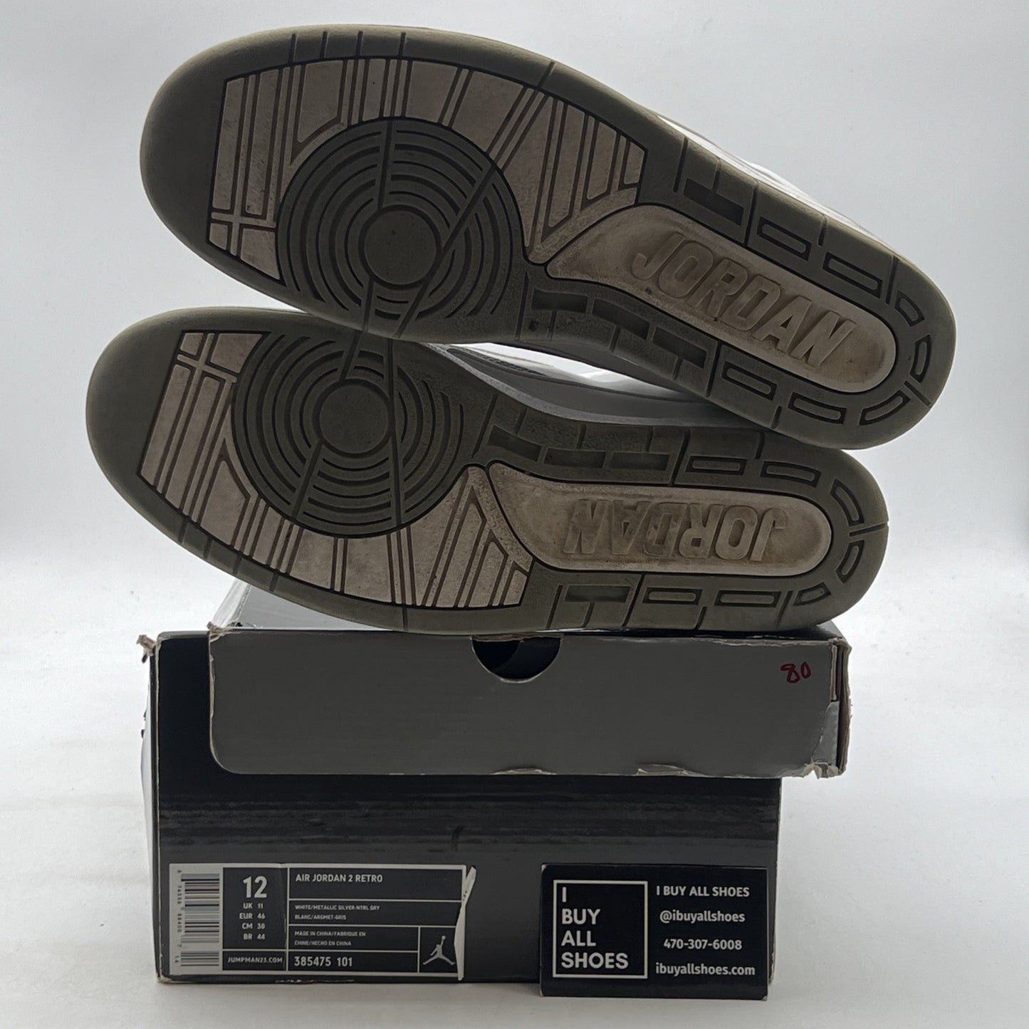 Size 12 - Air Jordan 2 Retro 25th Anniversary (385475-101)