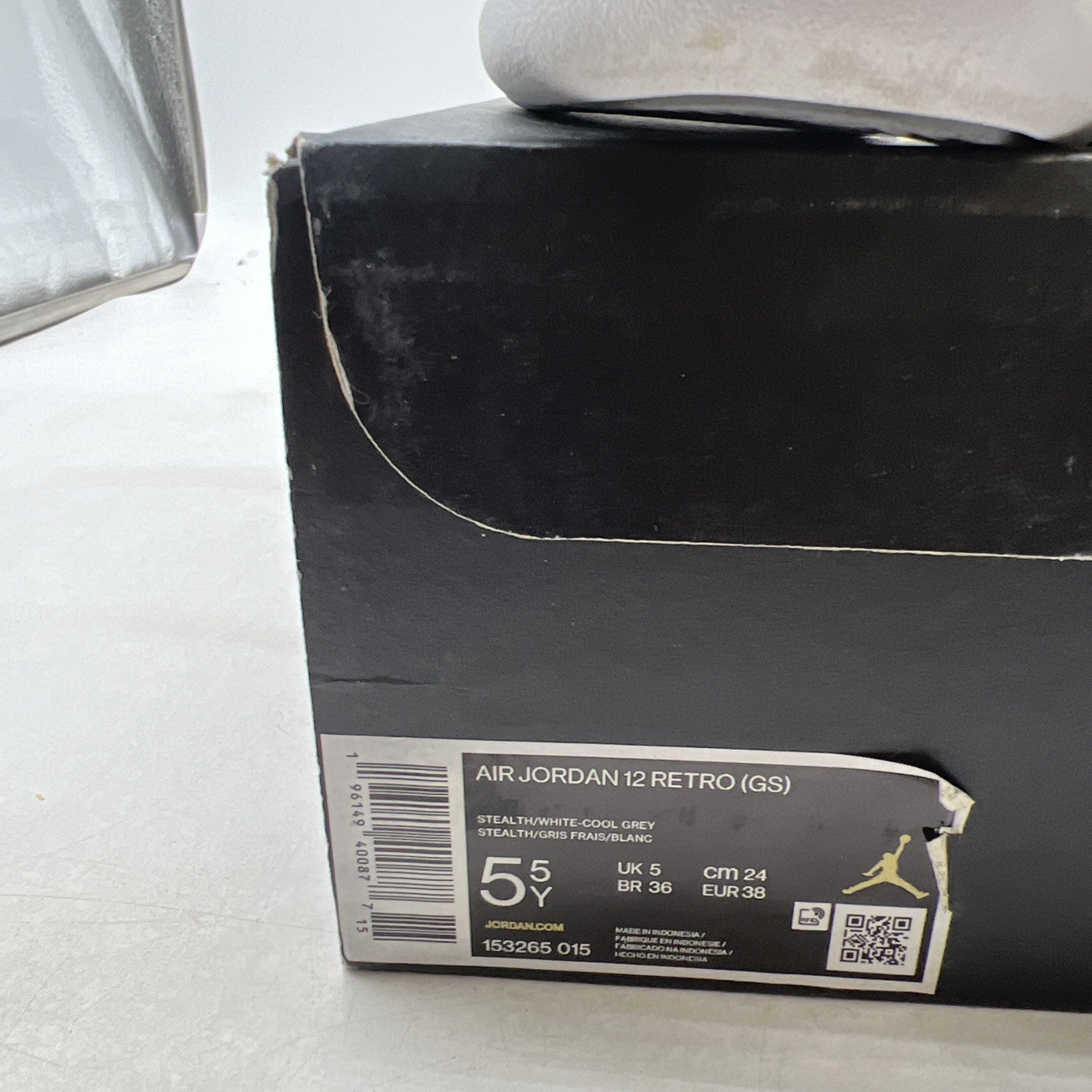 Size 5.5 - Air Jordan 12 Stealth 2022 (153265-015)
