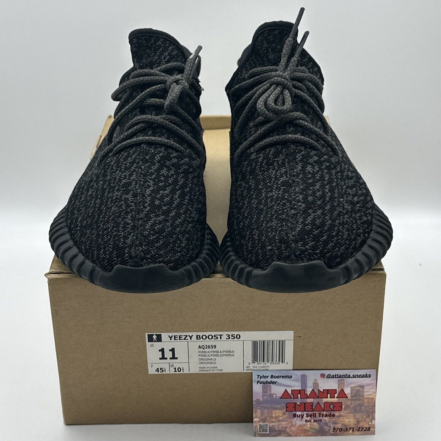 Size 11 - adidas Yeezy Boost 350 V1 Pirate Black 2015