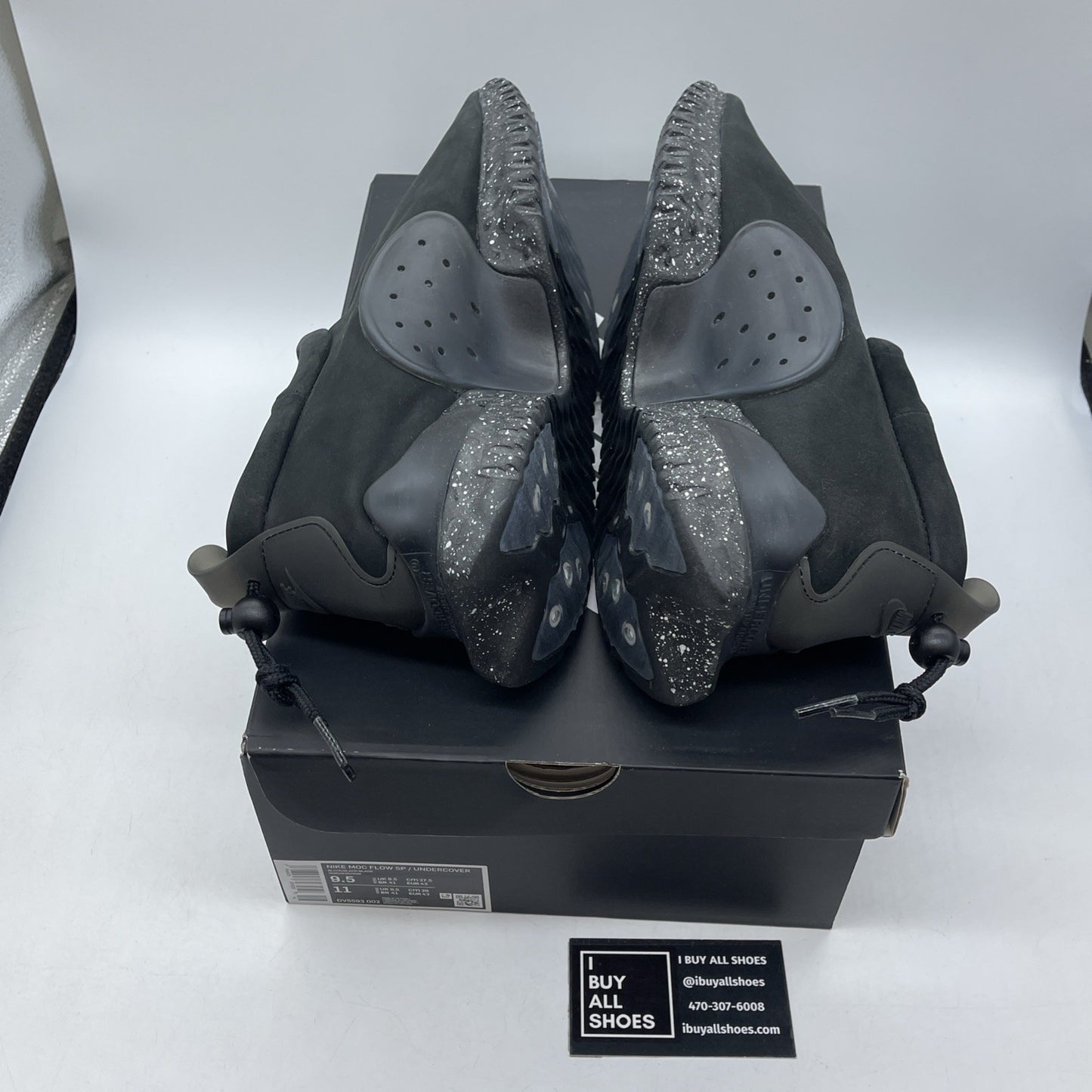 Size 9.5 - Nike Undercover x Moc Flow Black Suede (DV5593-002)