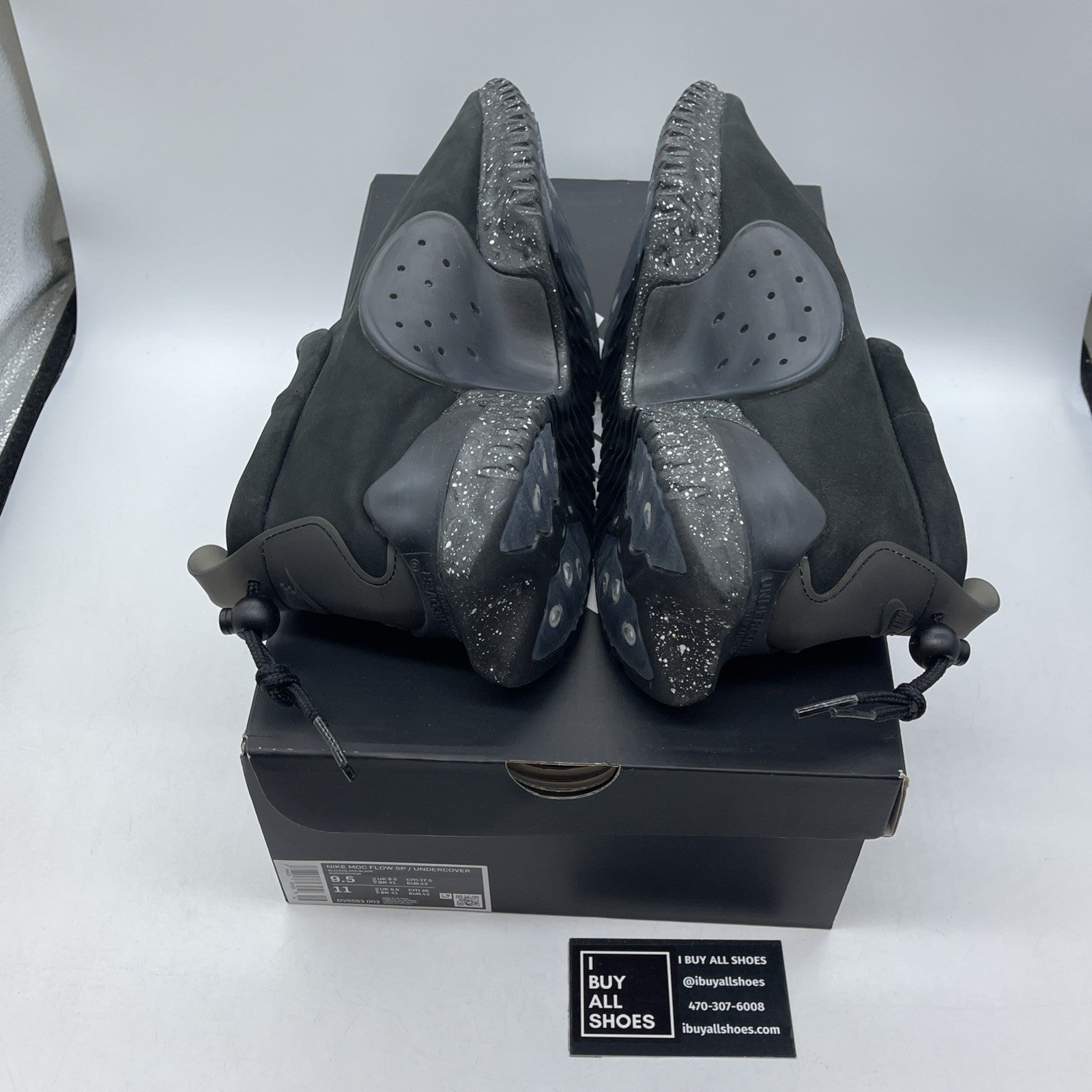 Size 9.5 - Nike Undercover x Moc Flow Black Suede (DV5593-002)