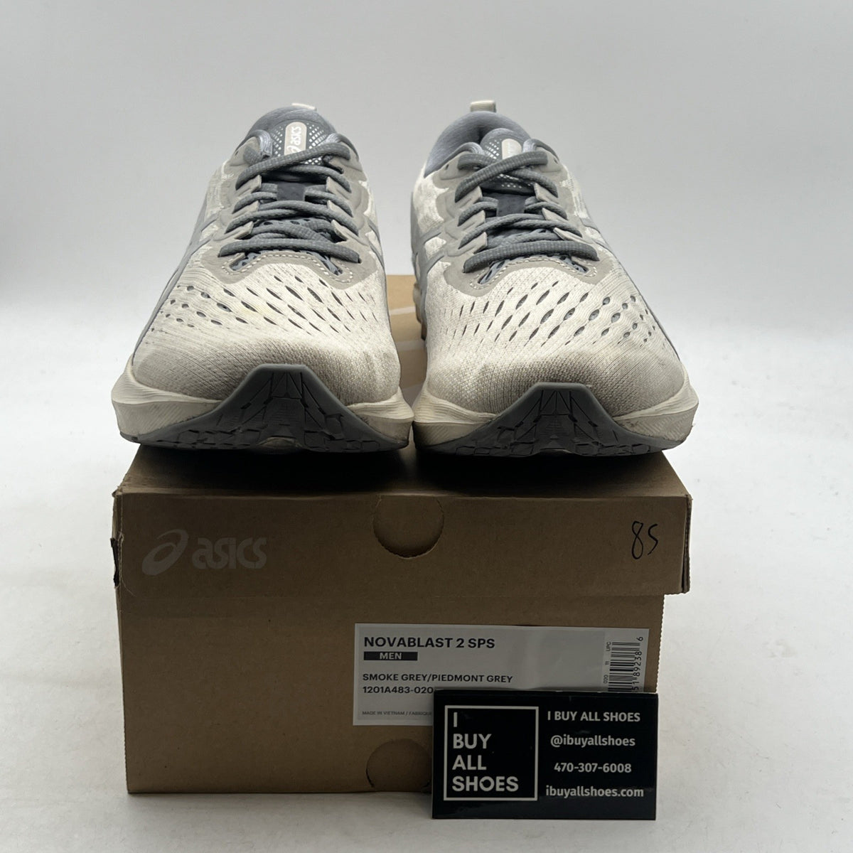 Size 11 - Asics Novablast 2 SPS Smoke Grey (1201A483-020)