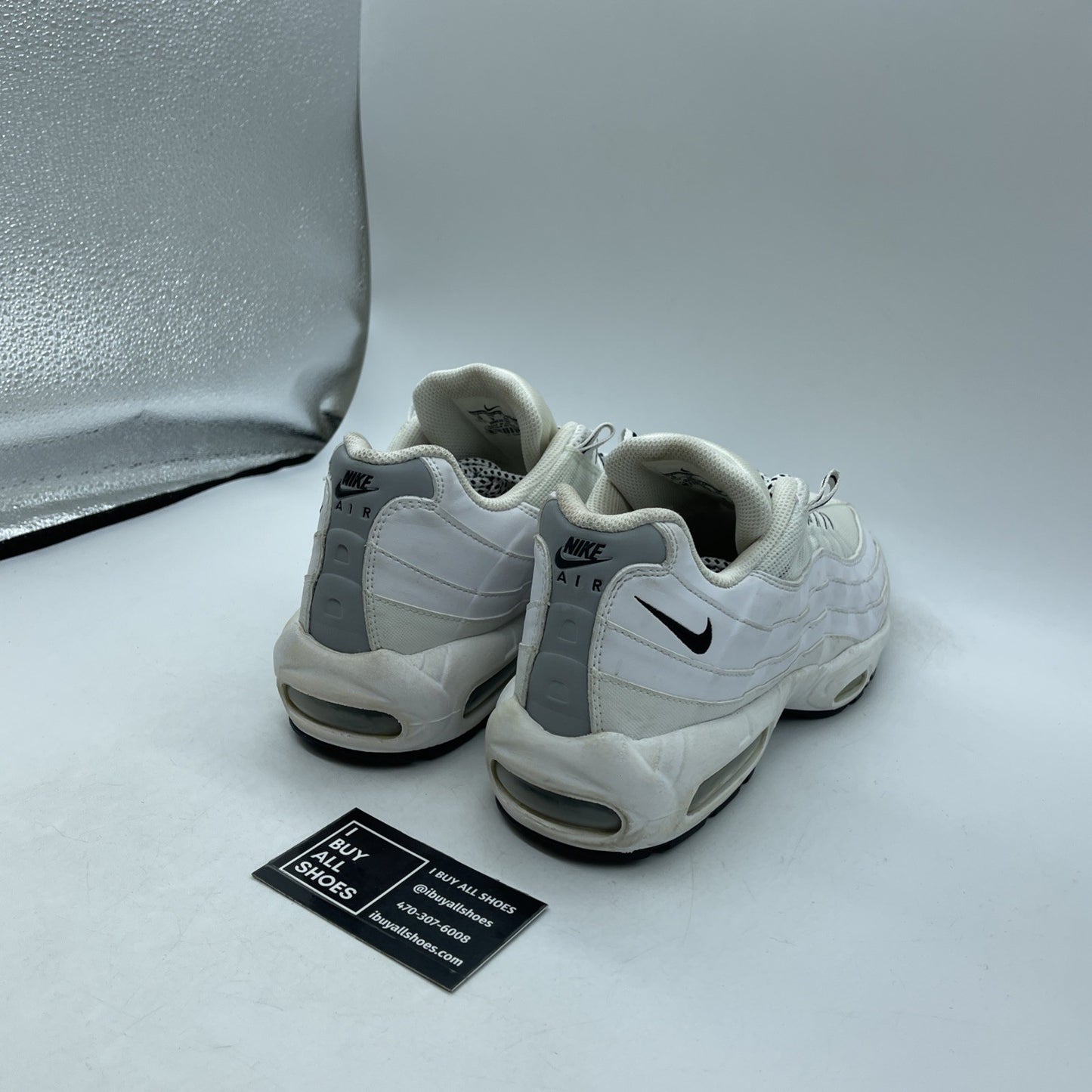 Size 10 - Nike Air Max 95 White Black (609048-109)