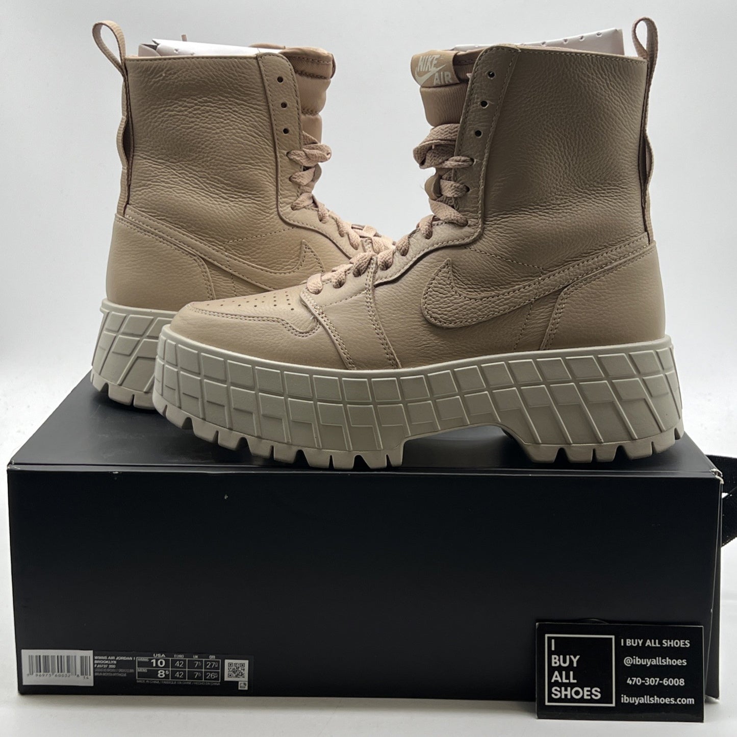 Size 10W - Nike Air Jordan 1 Brooklyn High Platform Brown (FJ5737-200)