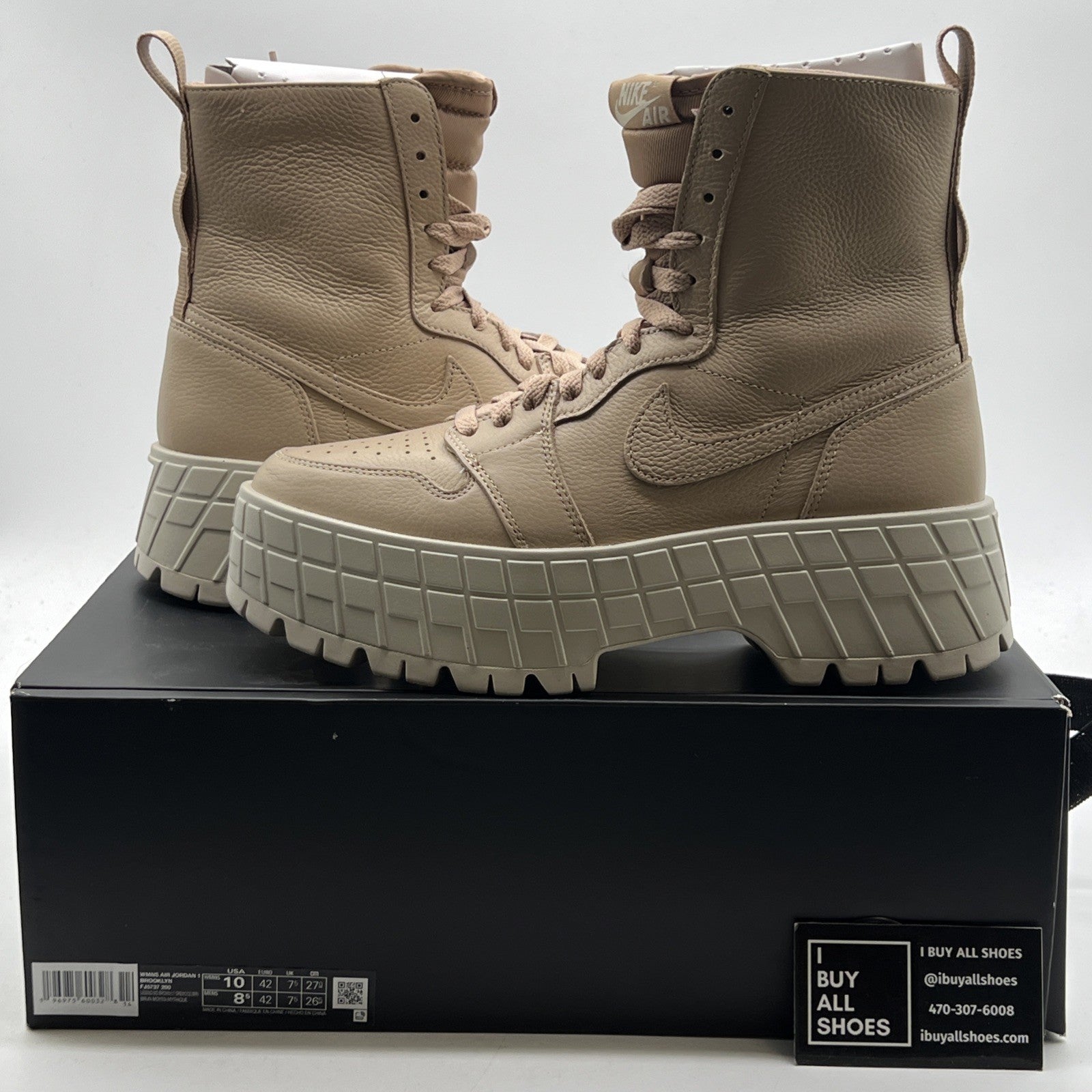 Size 10W - Nike Air Jordan 1 Brooklyn High Platform Brown (FJ5737-200)