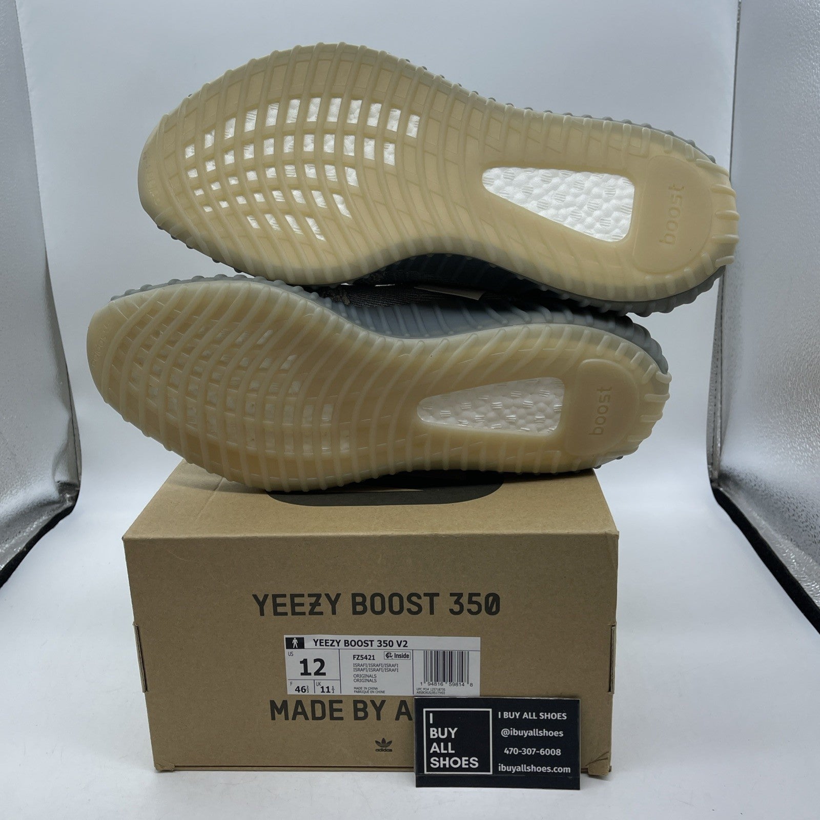 Size 12 - adidas Yeezy Boost 350 V2 Low Israfil (FZ5421)
