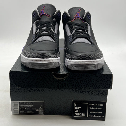 Size 10.5 - Air Jordan 3 Retro Court Purple (CT8532-050)