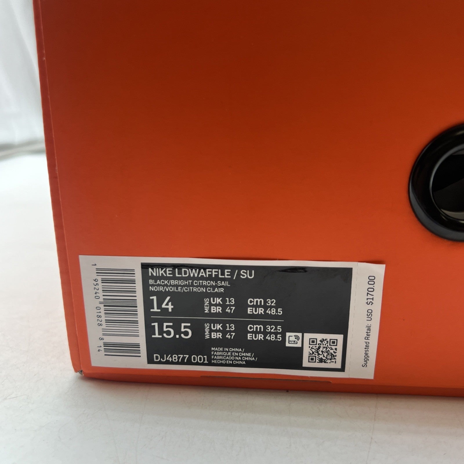 Size 14 - Nike sacai x Undercover x LDWaffle Bright Citron (DJ4877-001)