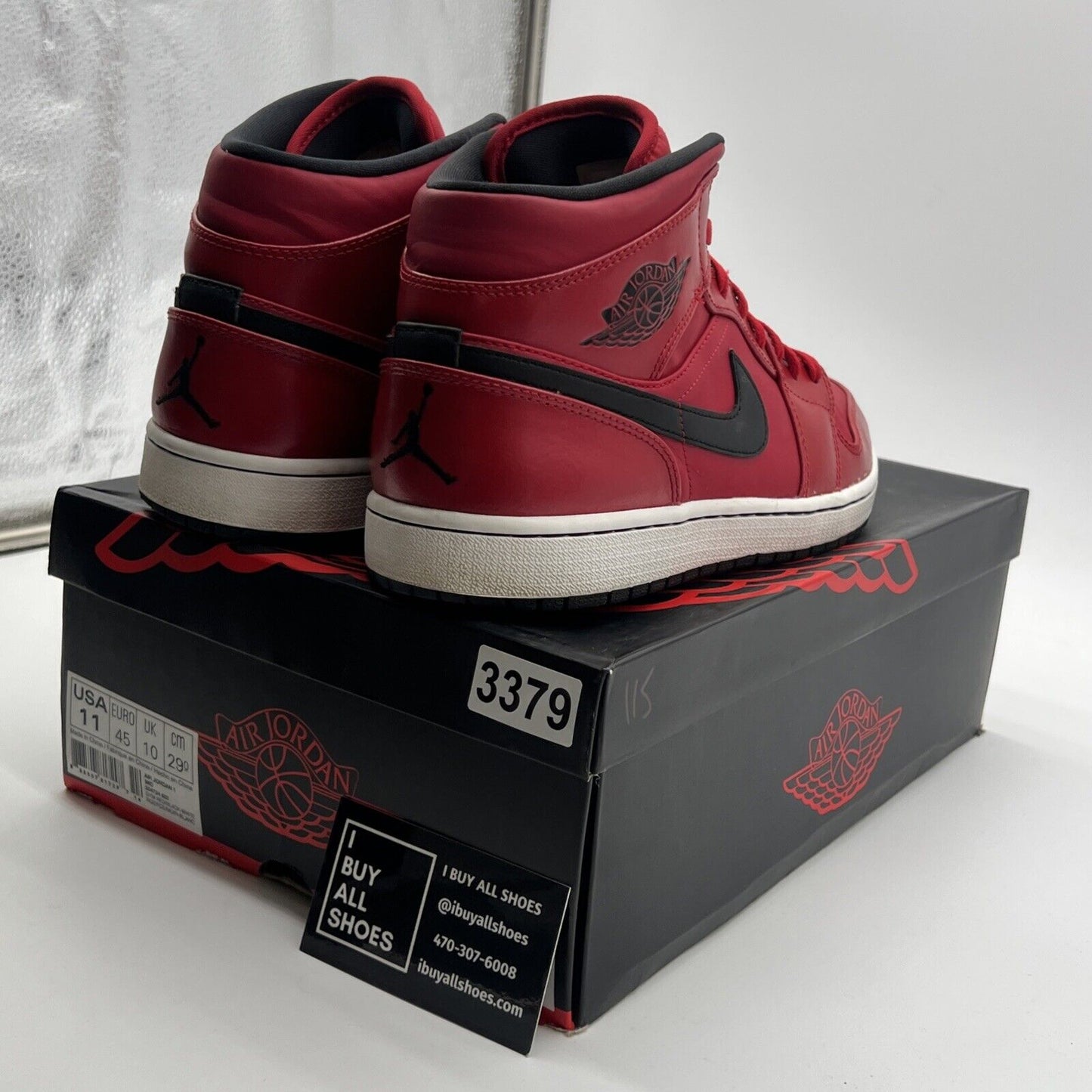 Size 11 - Air Jordan 1 Retro Mid Gym Red (554724-602)