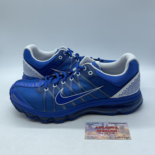 Size 11.5 - Nike Air Max+ 2009 Varsity Royal White Blue Suede (486978-400)