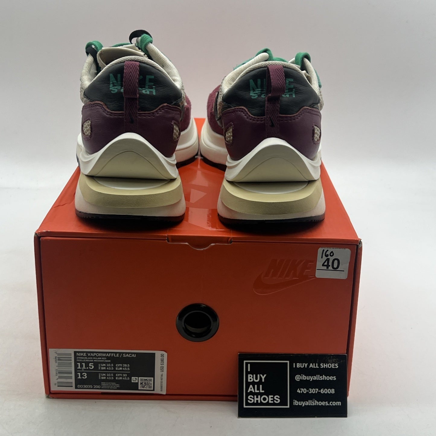 Size 11.5 - sacai x Nike VaporWaffle SP Villain Red (DD3035-200)