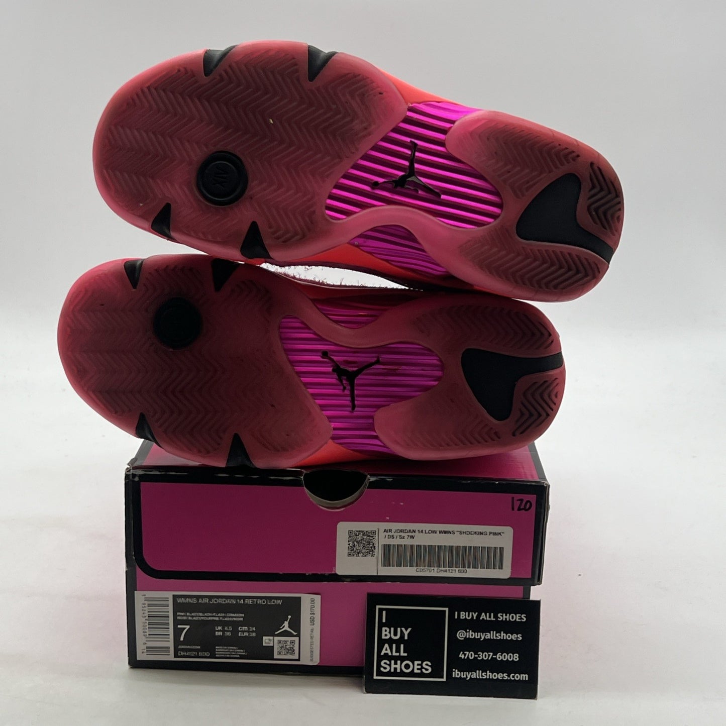 Size 7 - Air Jordan 14 Retro Low Shocking Pink W (DH4121-600)