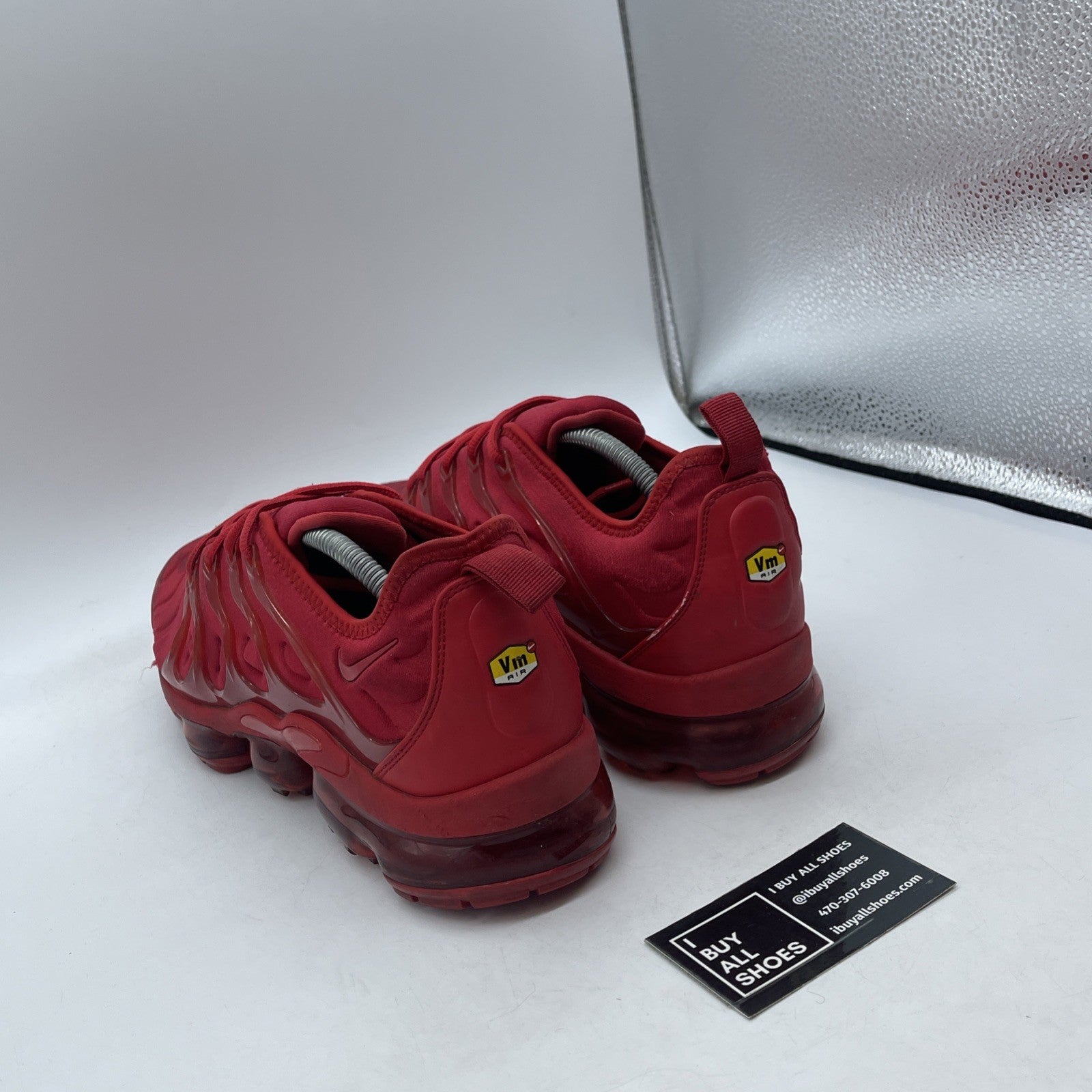 Size 11 - Nike Air VaporMax Plus Triple Red Suede Leather (CW6973-600)