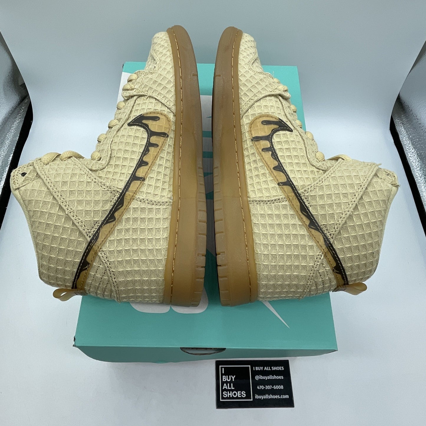Size 10 - Nike SB Dunk Premium Hemp High Waffle Brown Suede (313171-722)