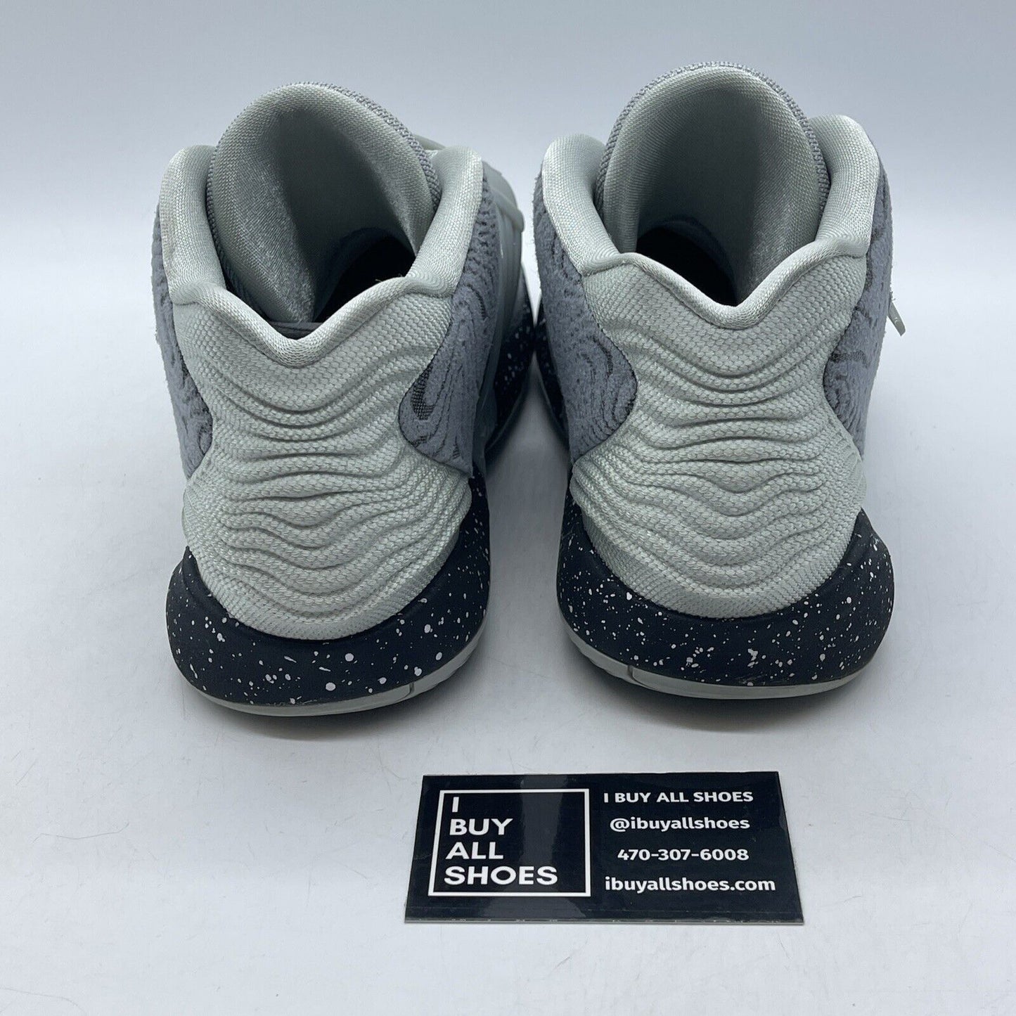 Size 8 - Nike KD 14 TB Wolf Grey Black White Suede (DA7850-002)