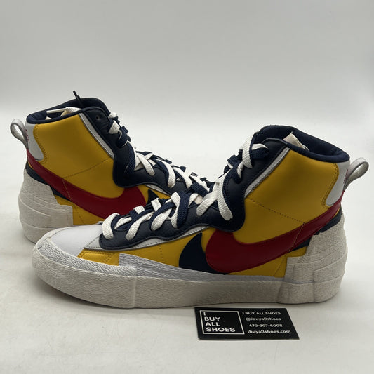 Size 12 - Nike sacai x Blazer Mid Maize Navy (BV0072-700)