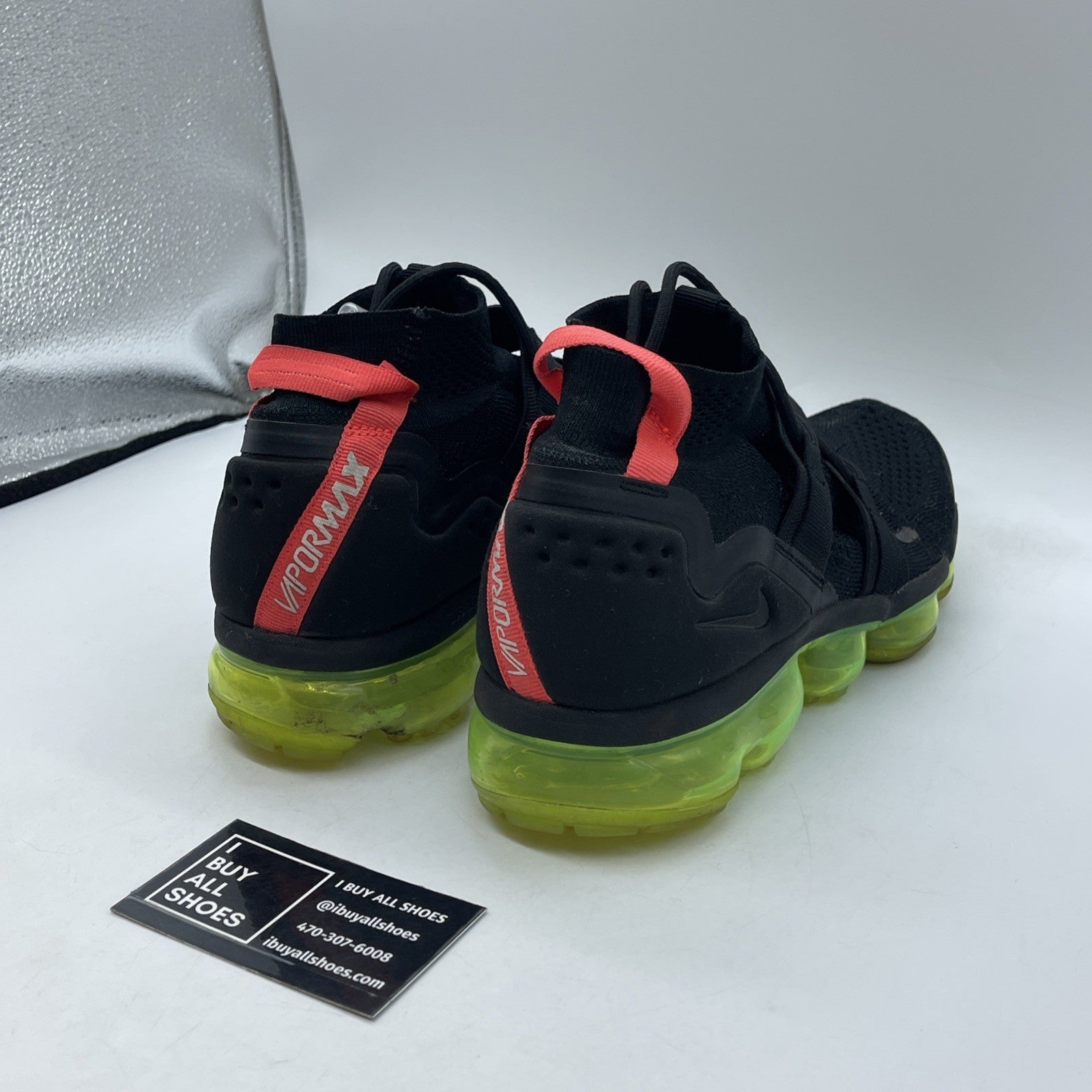 Size 9.5 - Nike Air VaporMax Flyknit Utility Yeezy Black Suede (AH6834-007)