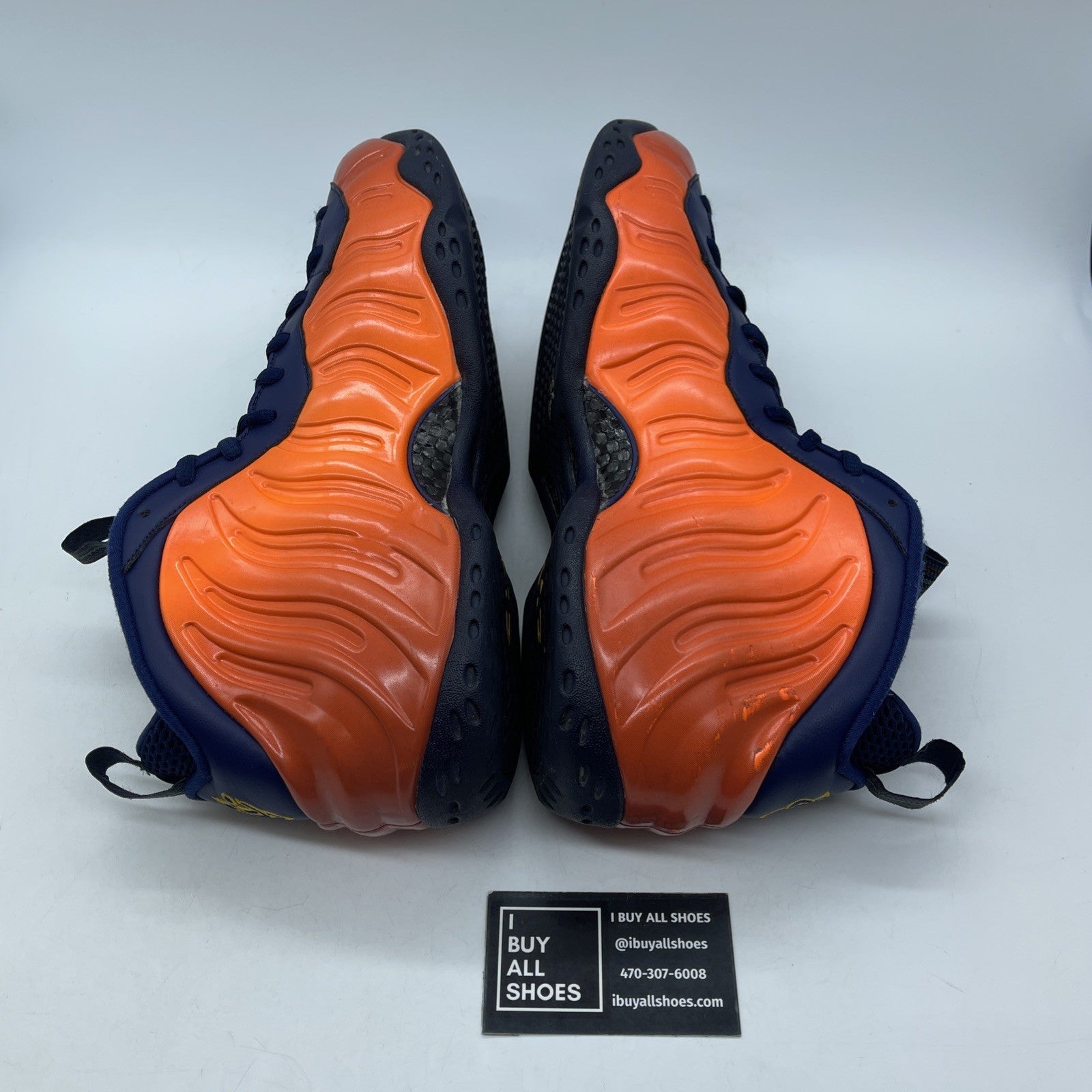 Size 11.5 - Nike Air Foamposite One Rugged Orange Blue Leather (CJ0303-400)