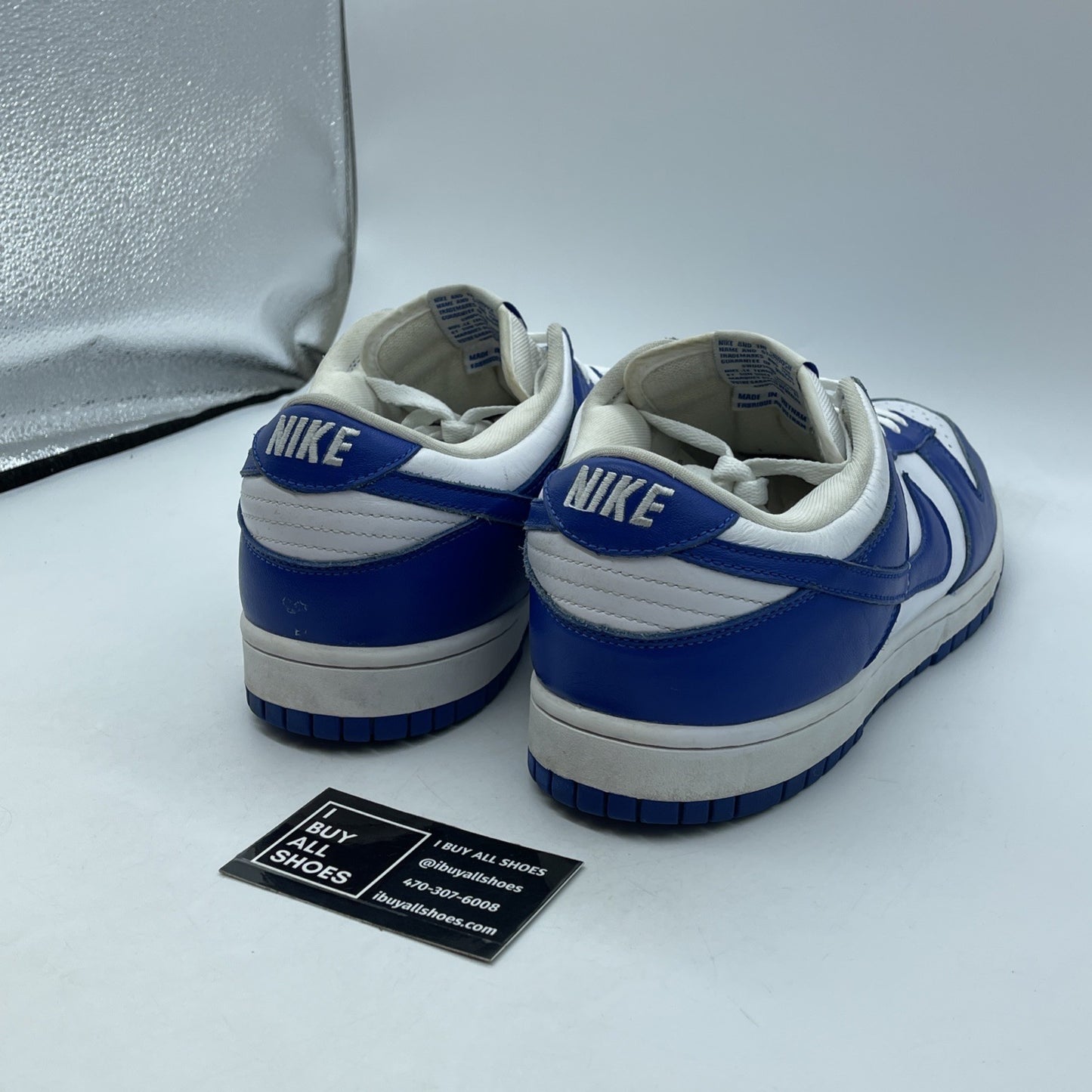 Size 12 - Nike Dunk Low Retro SP Kentucky 2020 Blue White Leather (CU1726-100)
