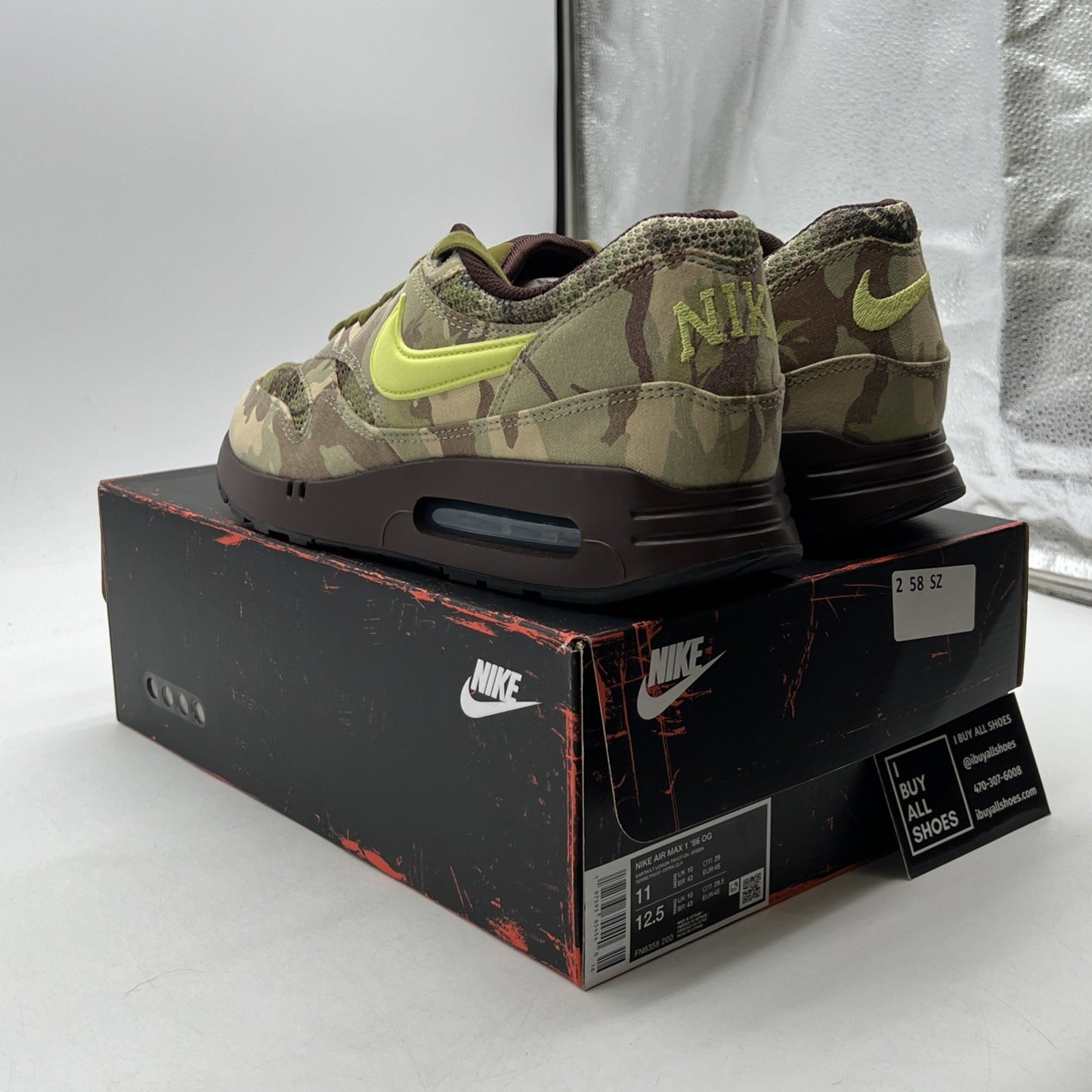 Size 11 - Nike Air Max 1 '86 OG Big Bubble - Camo (FN8385-200)
