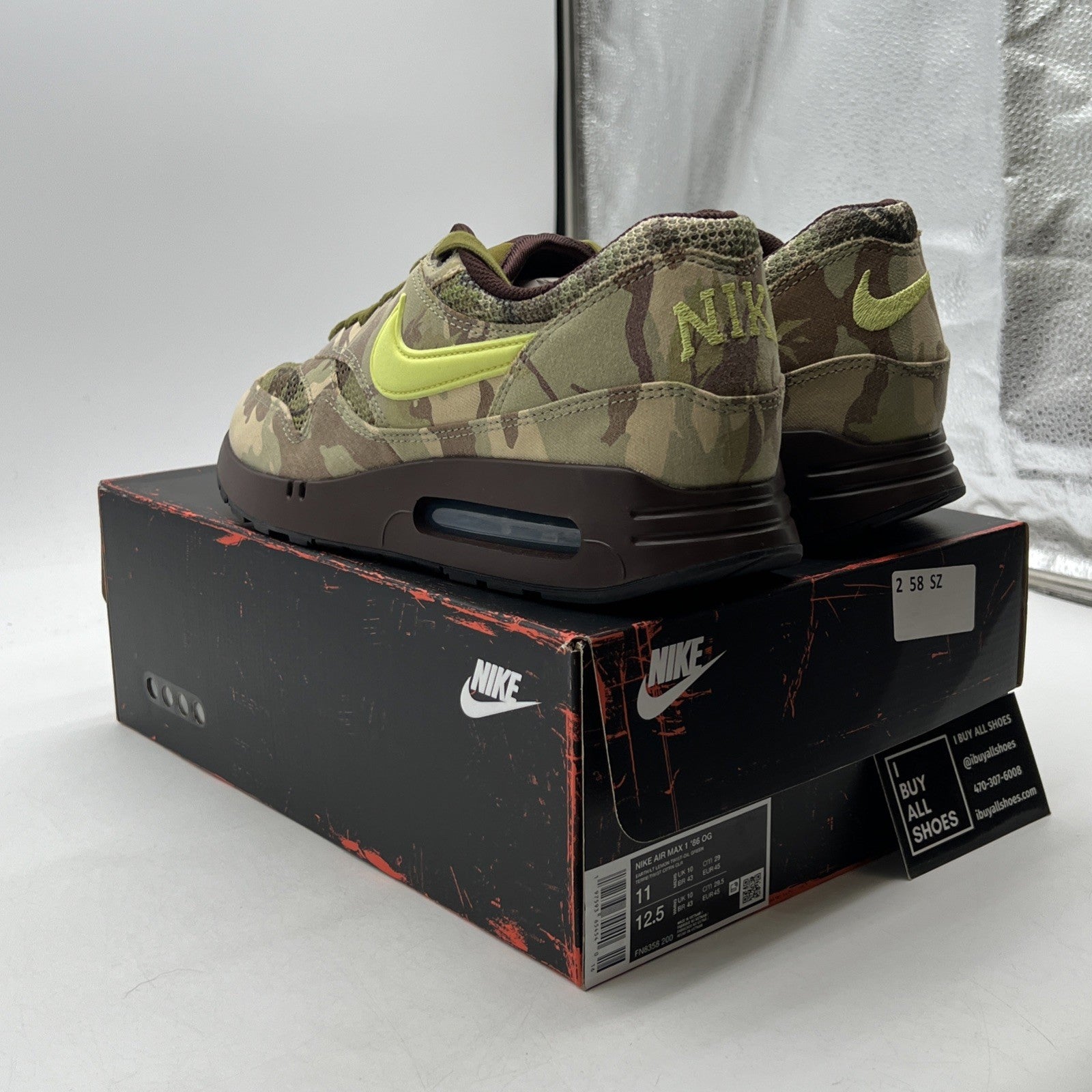 Size 11 - Nike Air Max 1 '86 OG Big Bubble - Camo (FN8385-200)