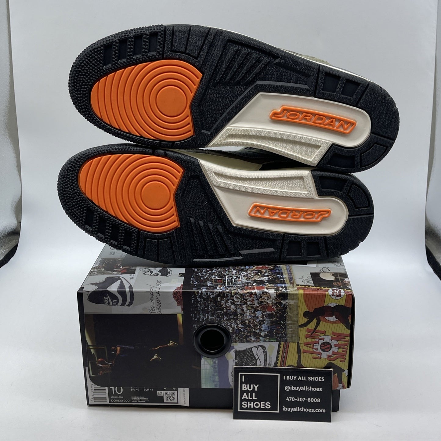 Size 10 - Jordan 3 Retro Patchwork 2021 Brown Green Black (DO1830-200)