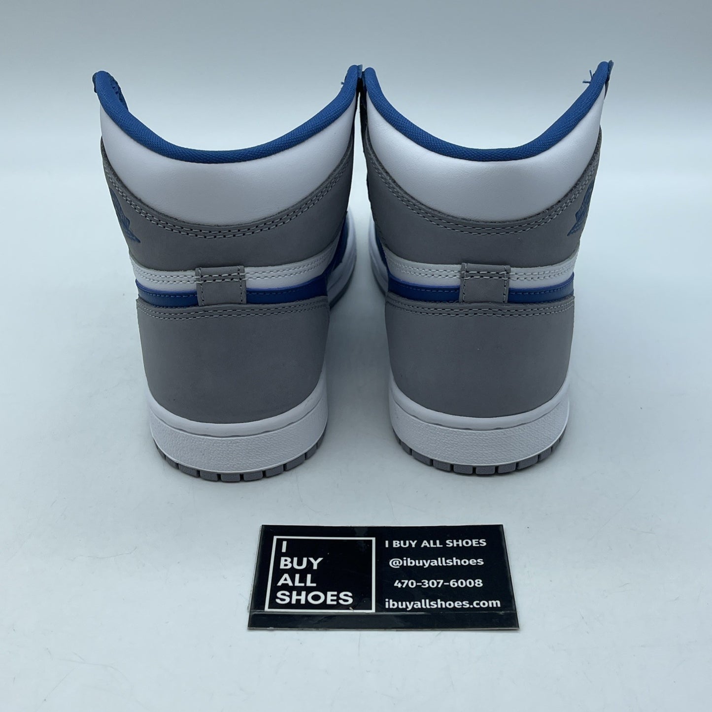 Size 4.5Y - Jordan 1 Retro OG High True Blue Grey White Suede (DZ5485-410)